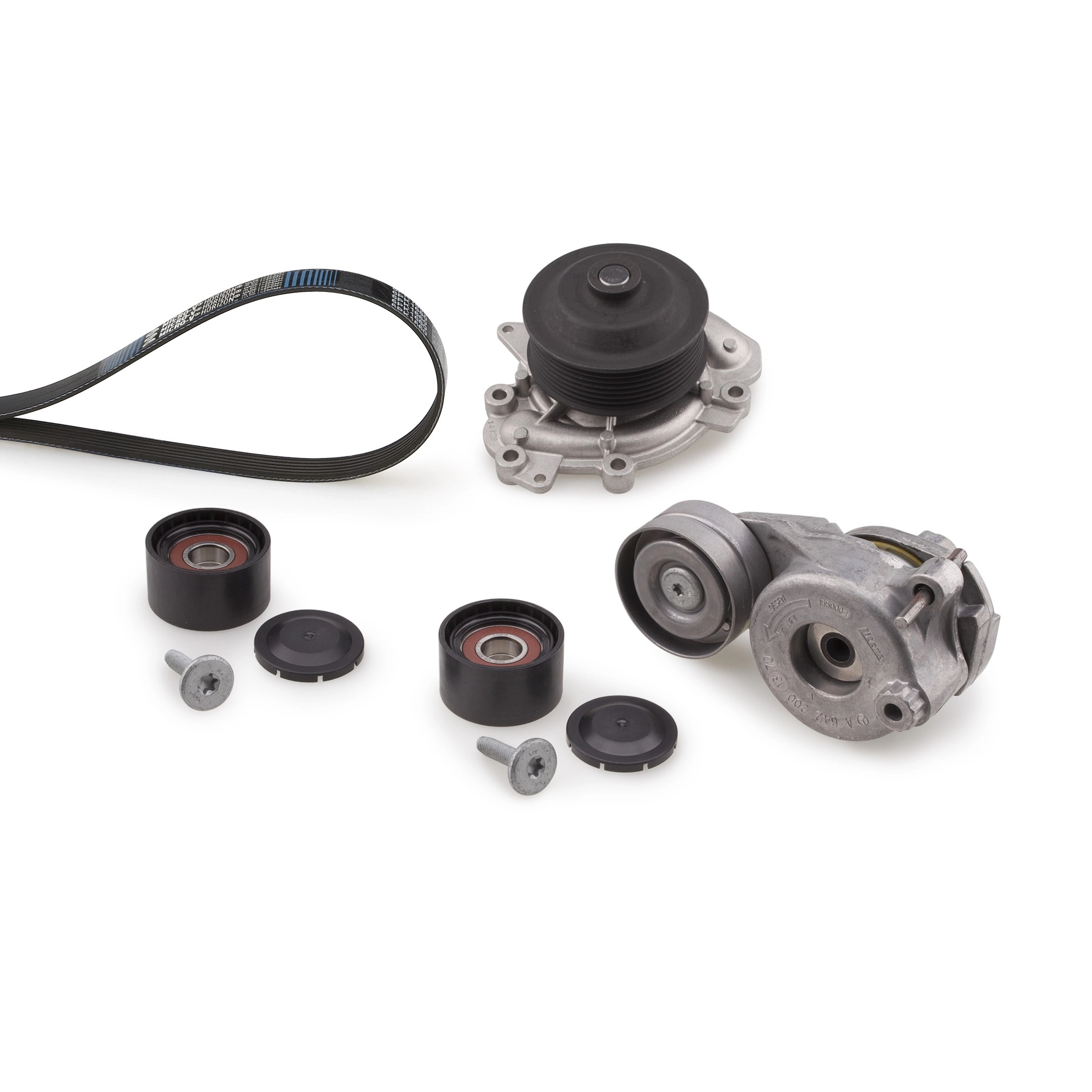 Water Pump + V-ribbed Belt Kit