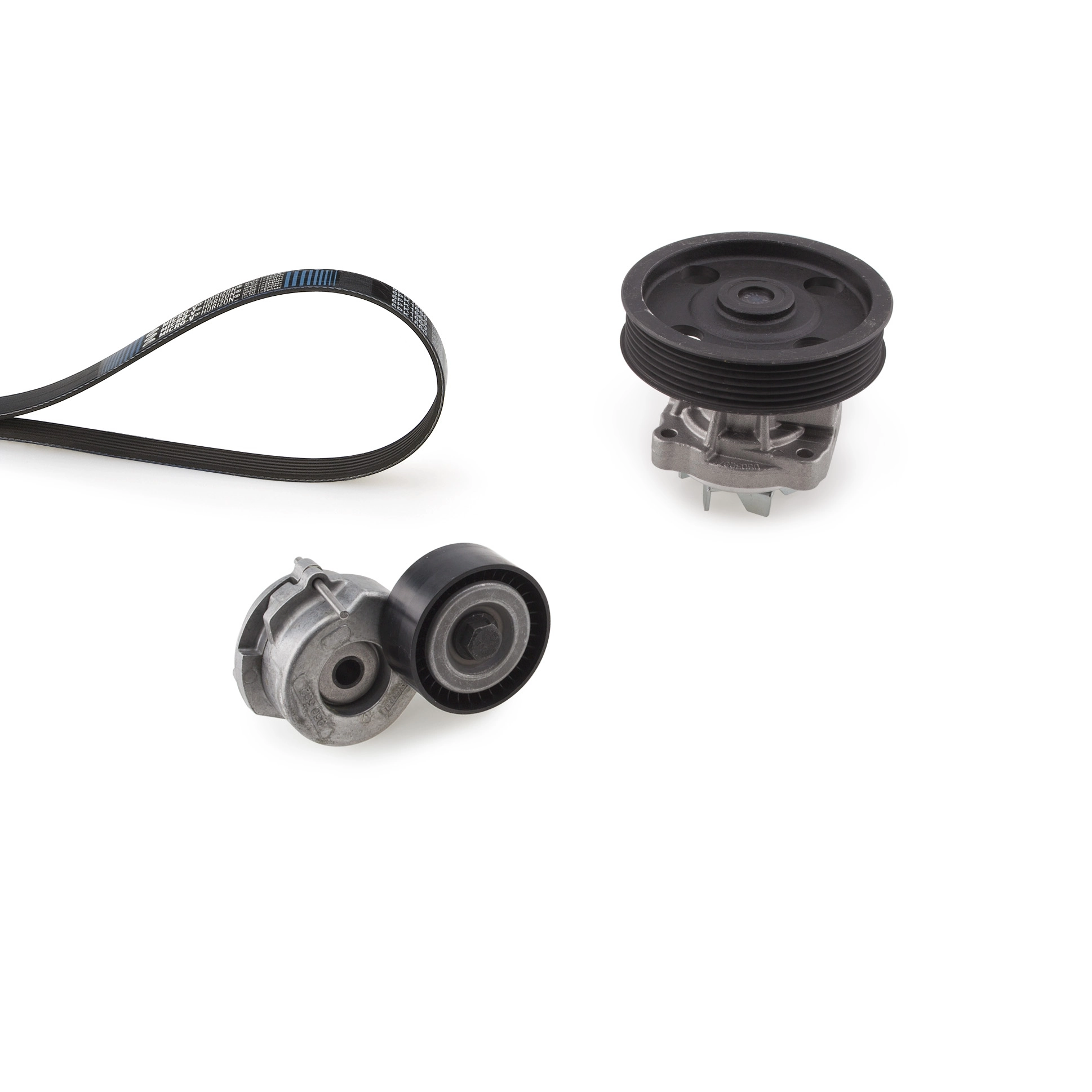 Water Pump + V-ribbed Belt Kit