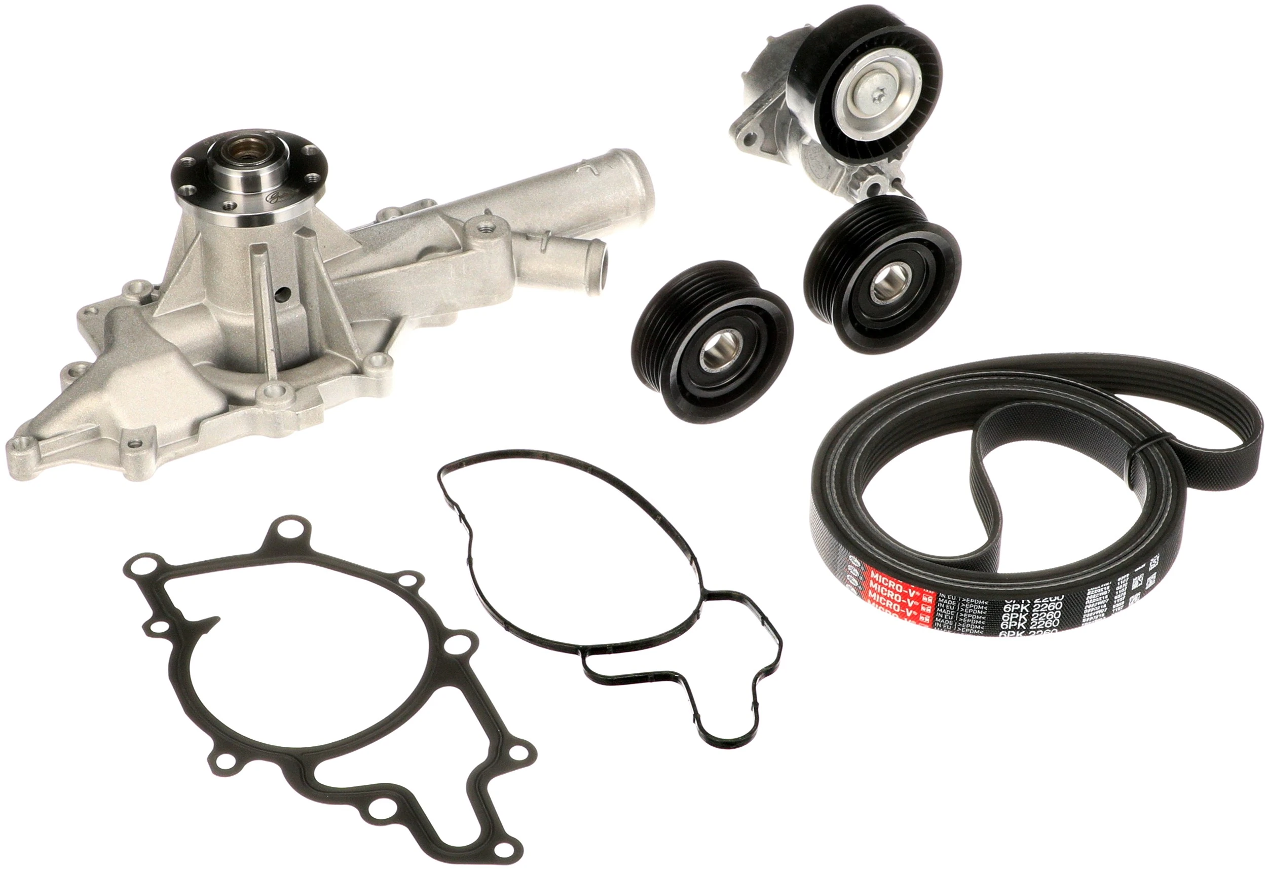Water Pump + V-ribbed Belt Kit