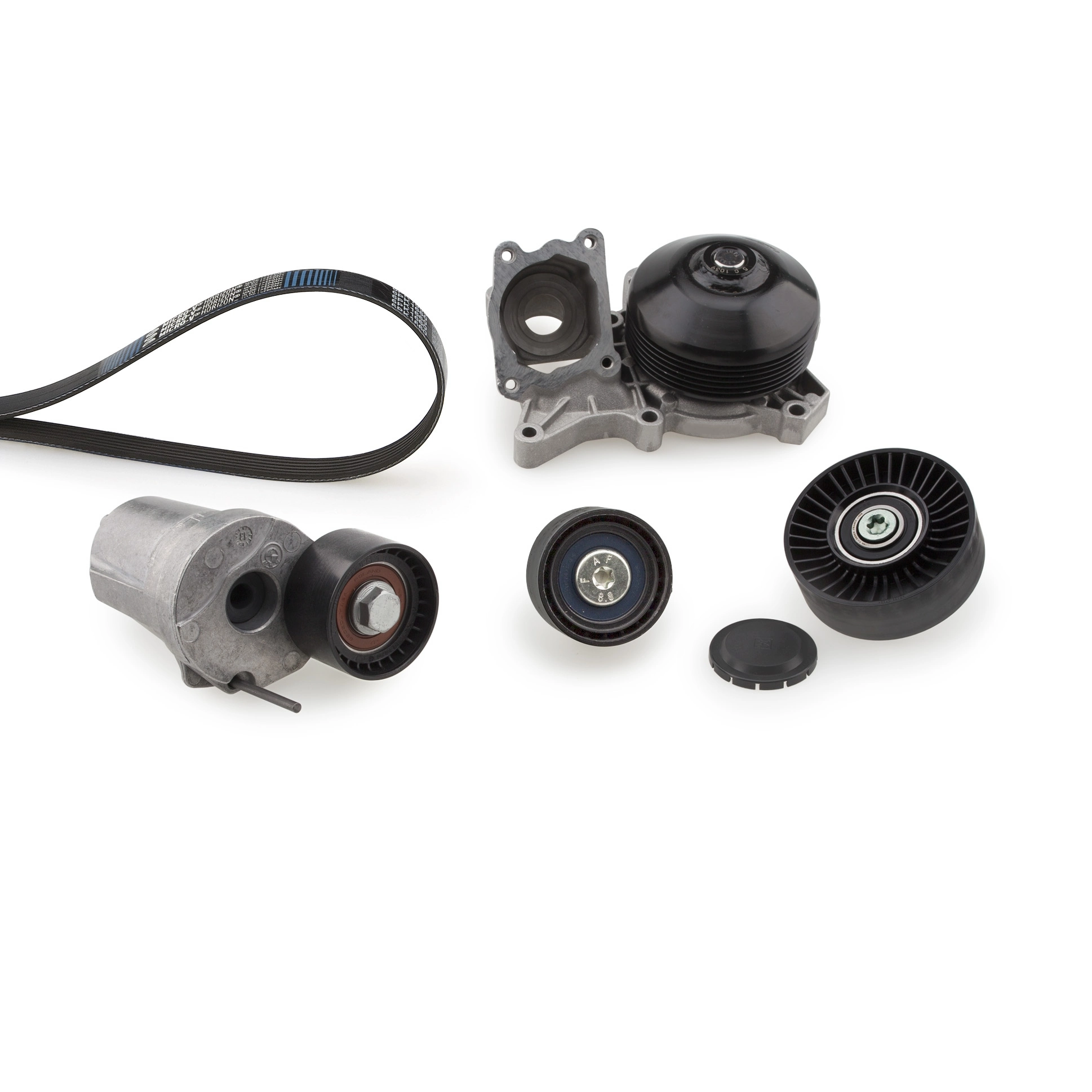 Water Pump + V-ribbed Belt Kit