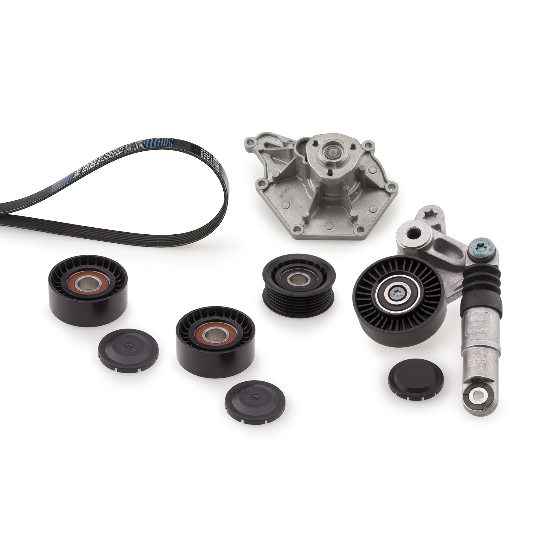 Water Pump + V-ribbed Belt Kit