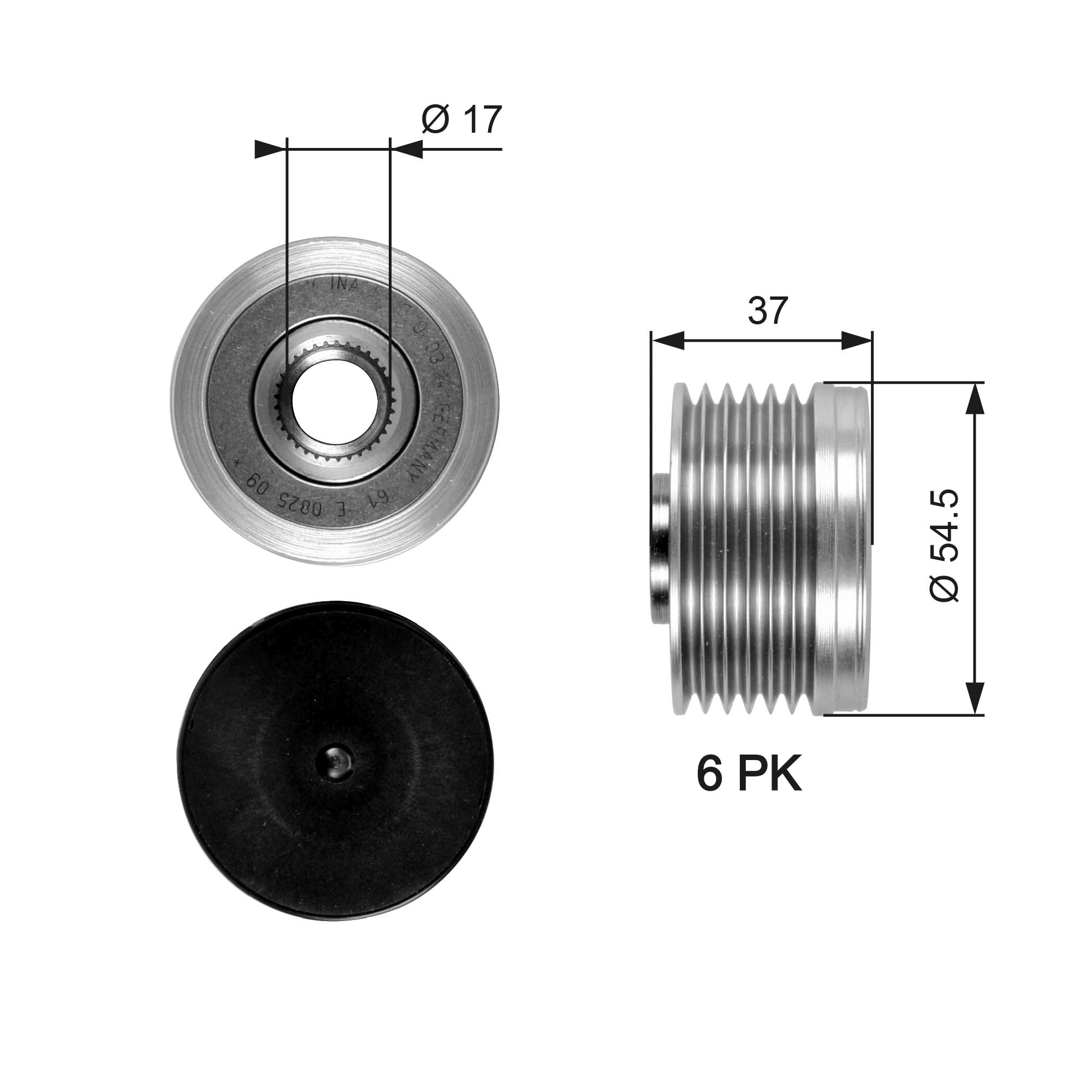 Alternator Freewheel Clutch