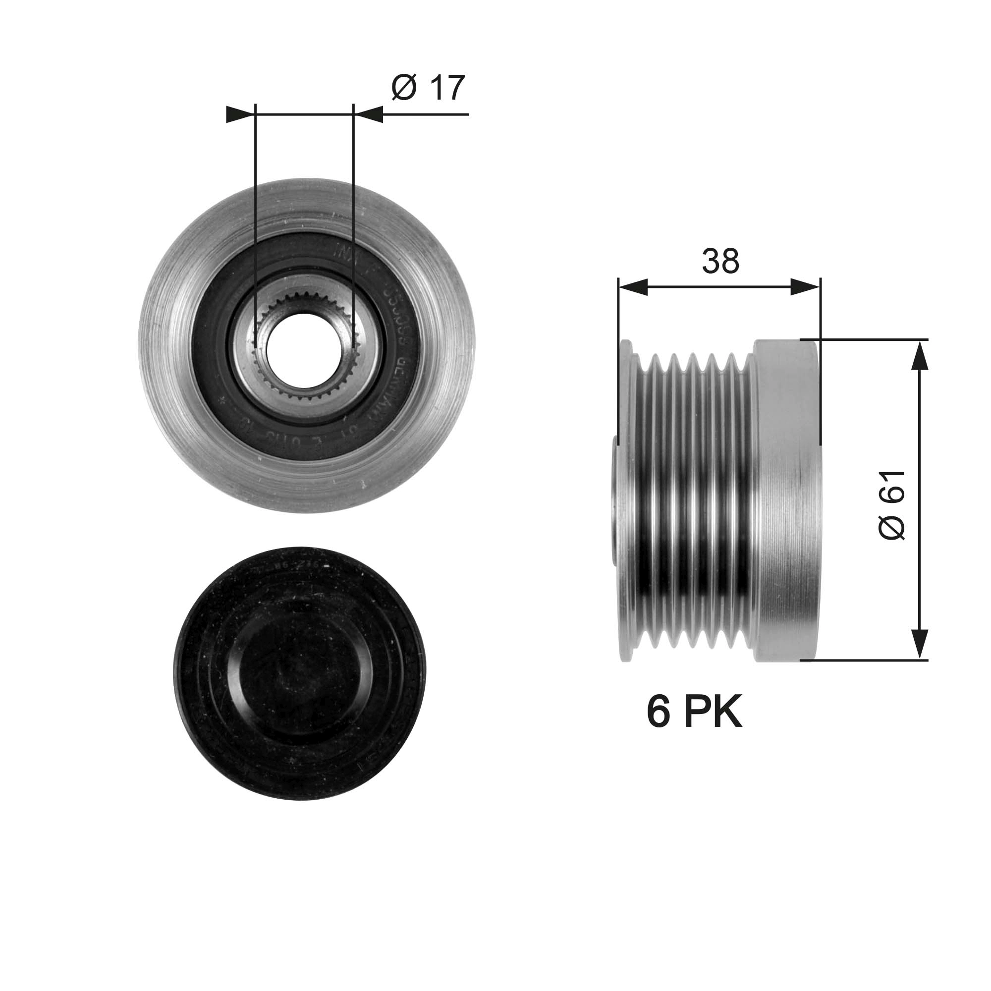 Alternator Freewheel Clutch