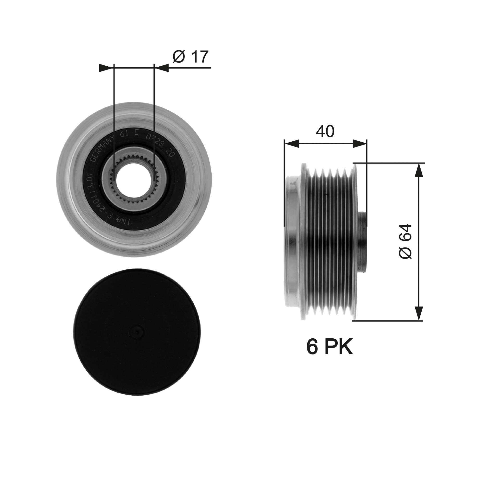 Alternator Freewheel Clutch