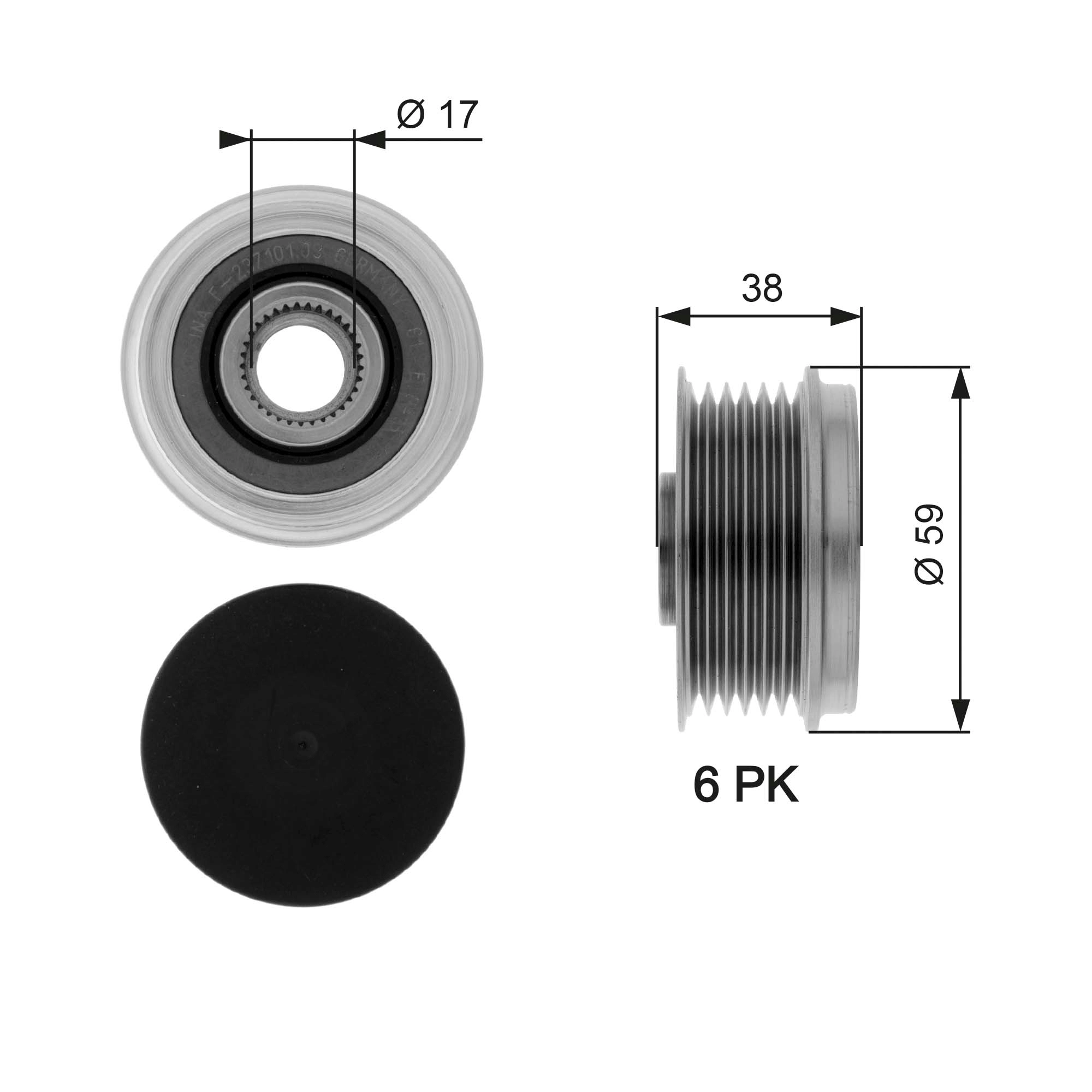 Alternator Freewheel Clutch