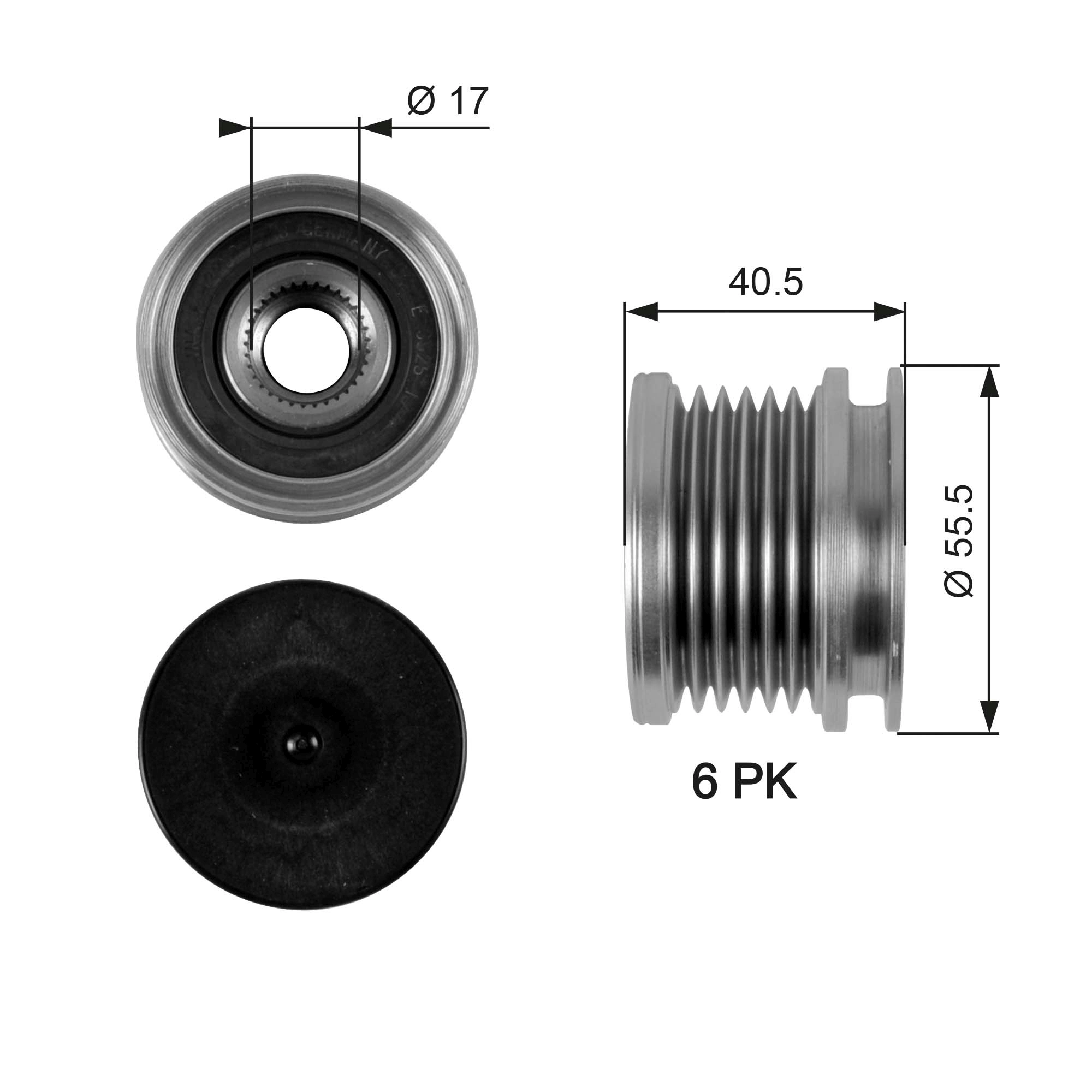 Alternator Freewheel Clutch