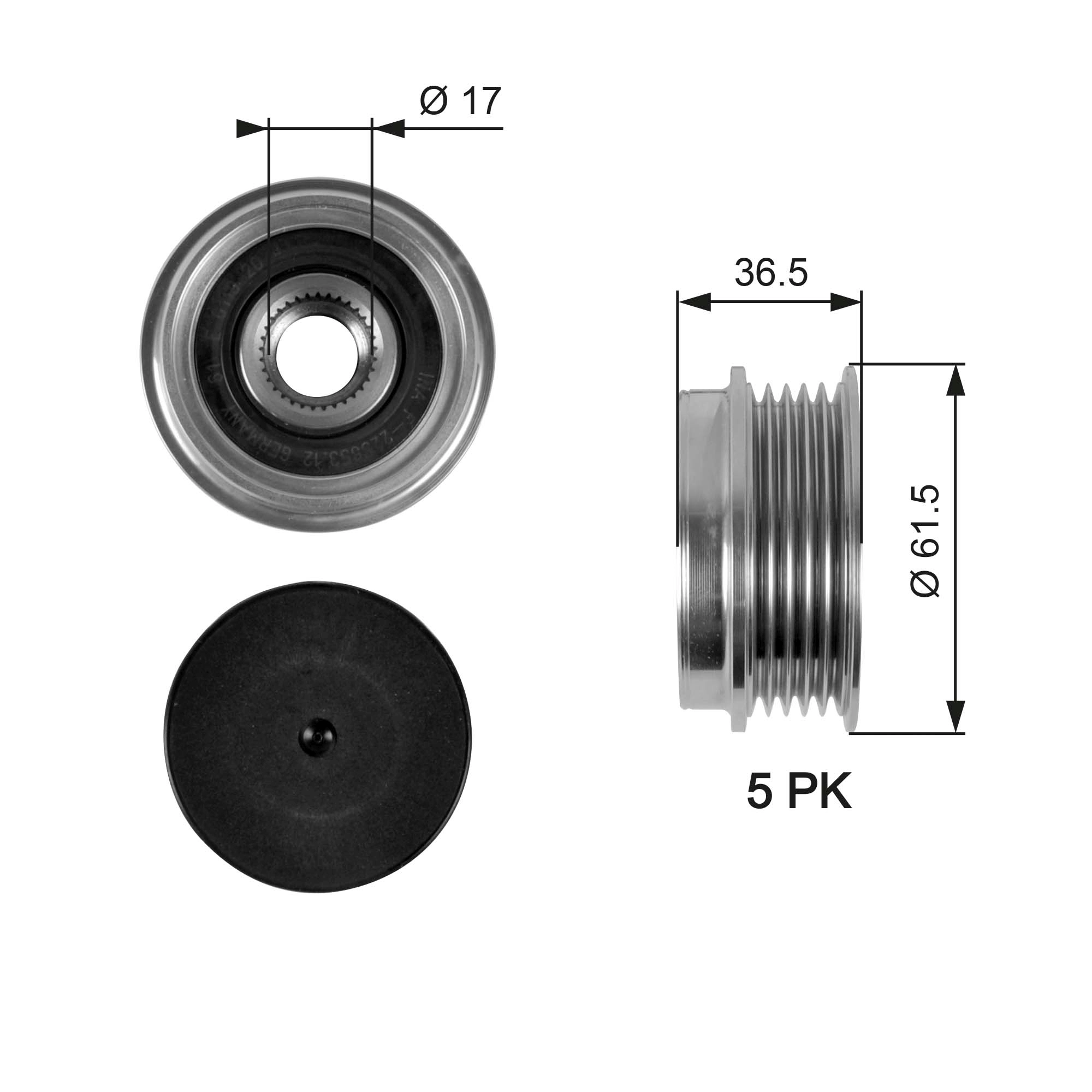 Alternator Freewheel Clutch