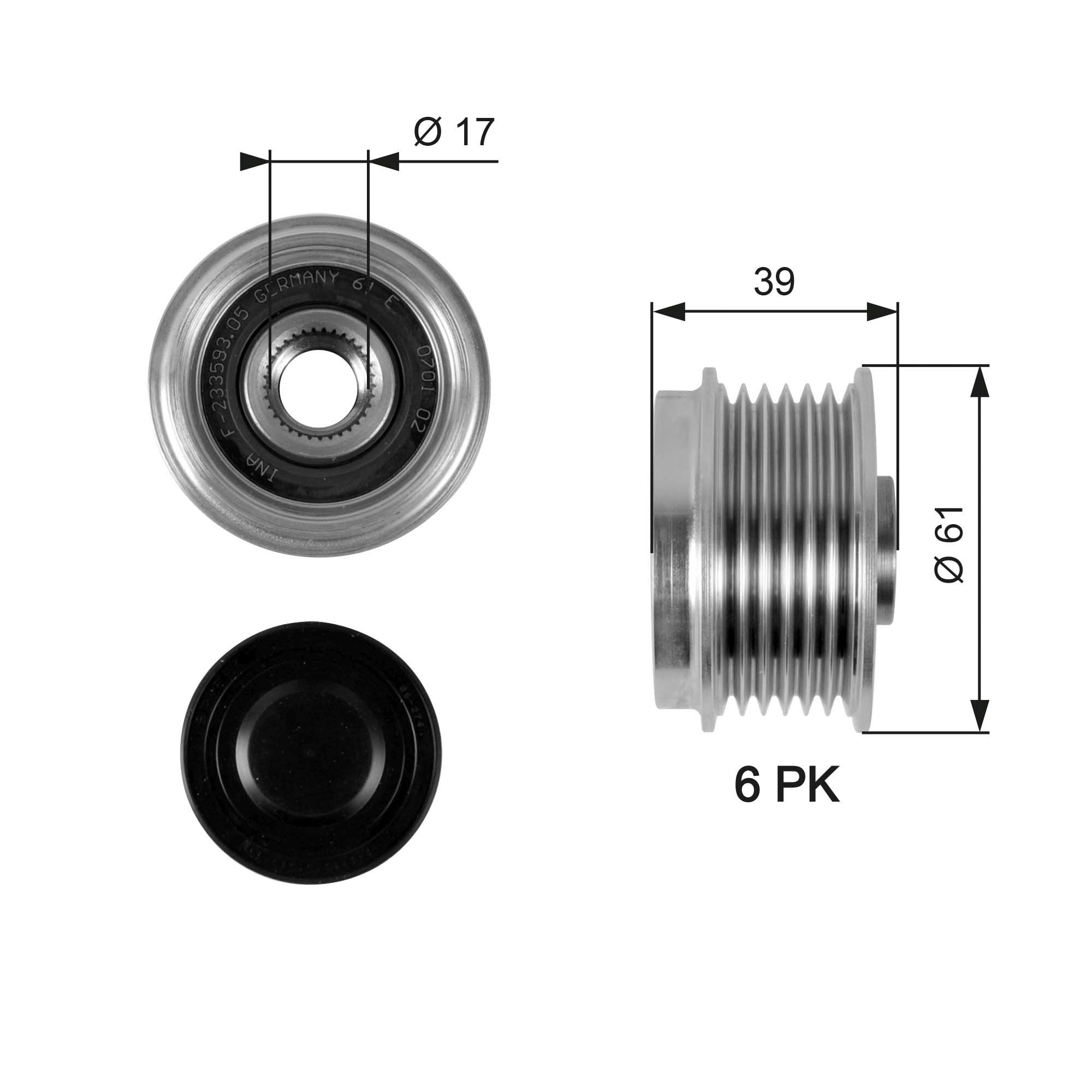 Alternator Freewheel Clutch