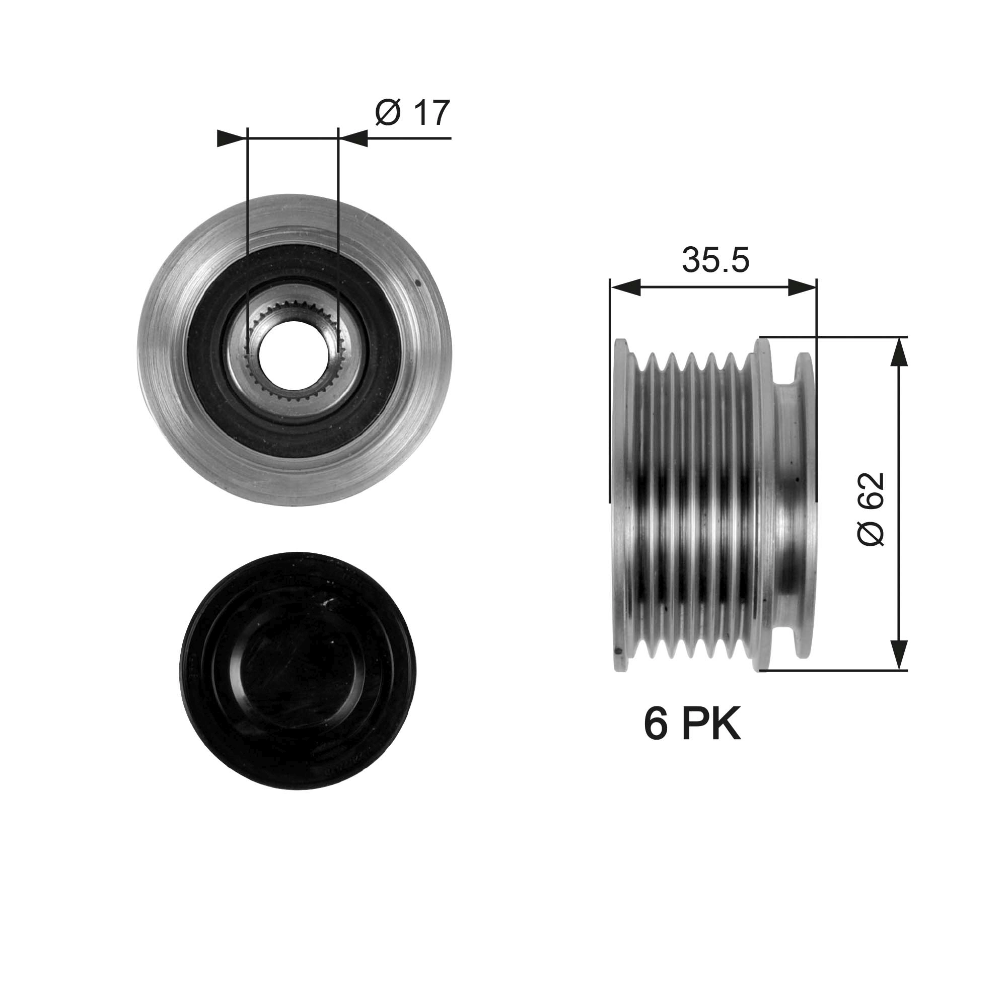 Alternator Freewheel Clutch