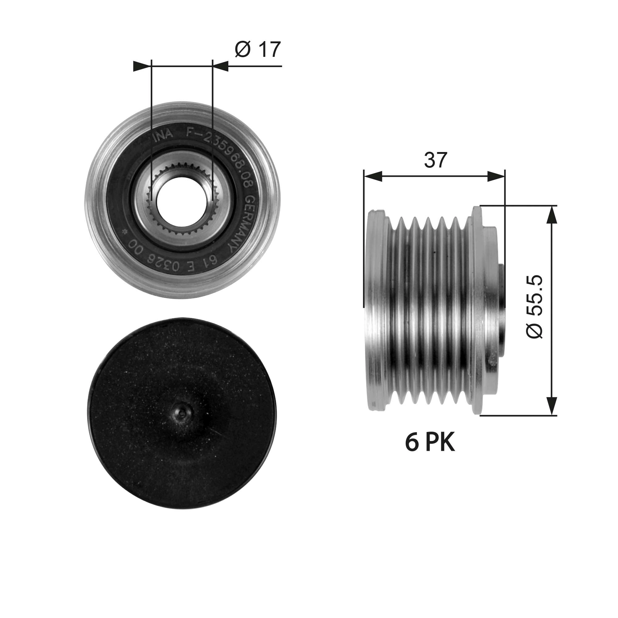 Alternator Freewheel Clutch