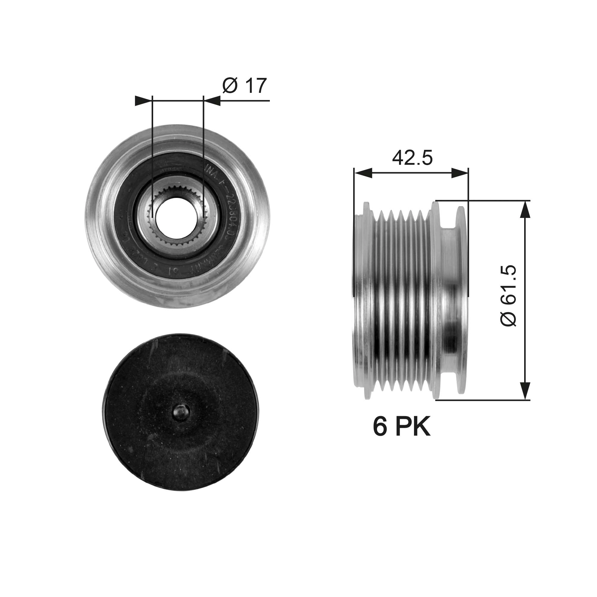 Alternator Freewheel Clutch