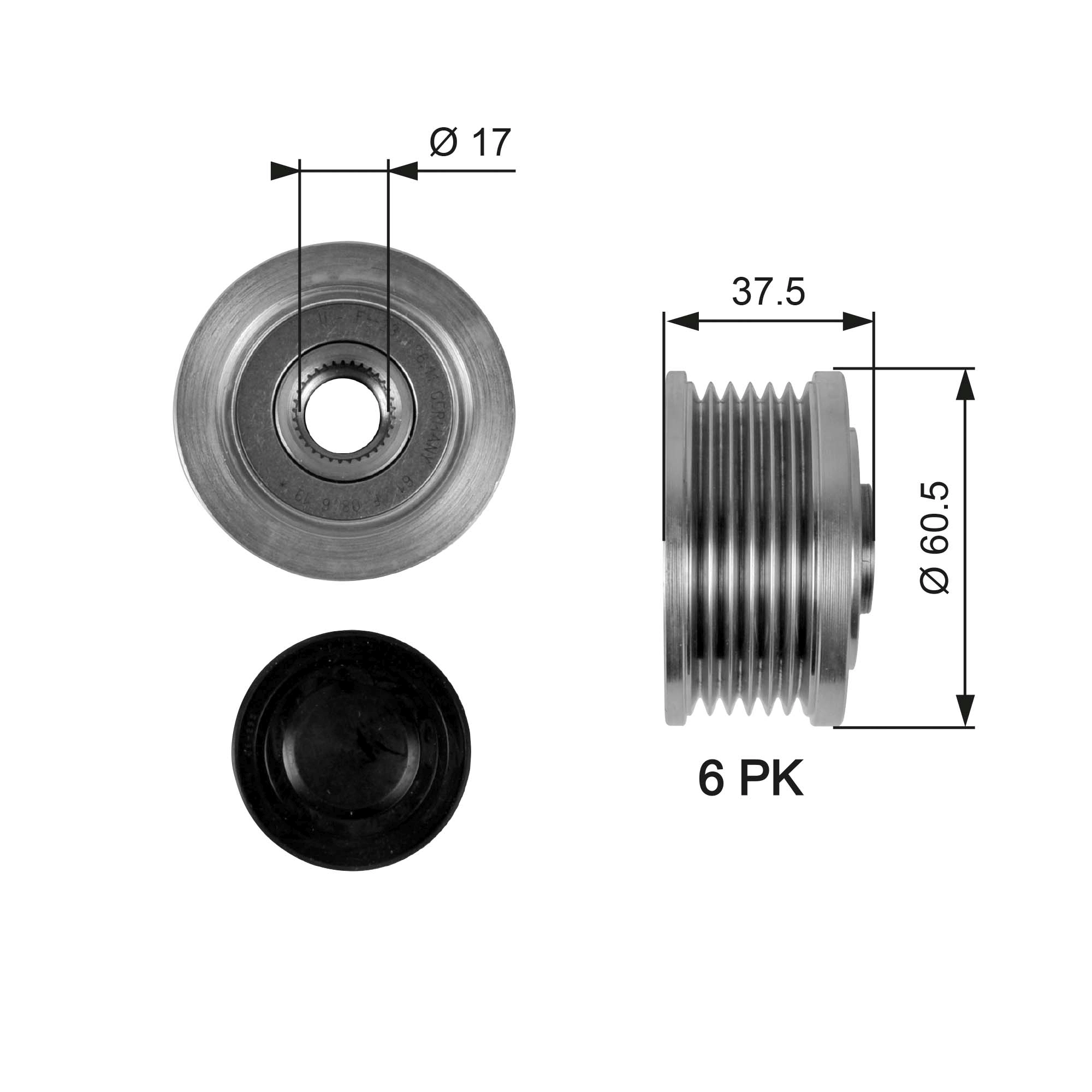 Alternator Freewheel Clutch