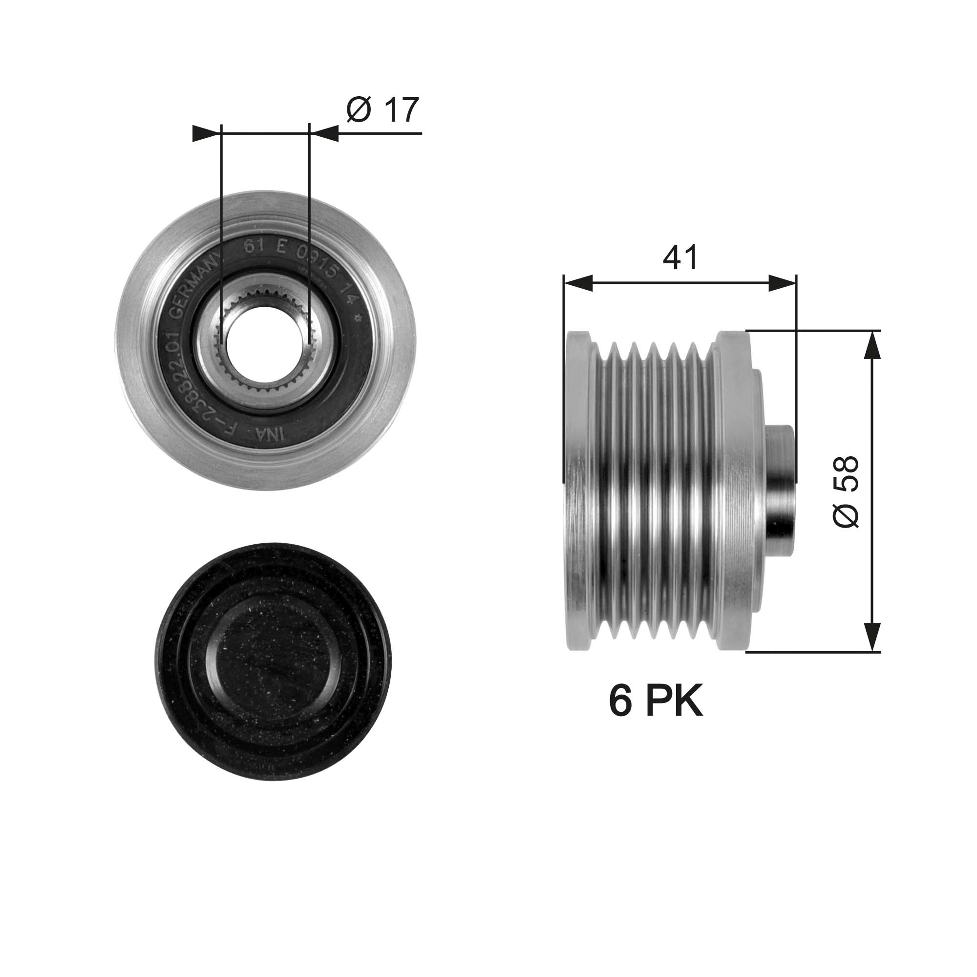 Alternator Freewheel Clutch