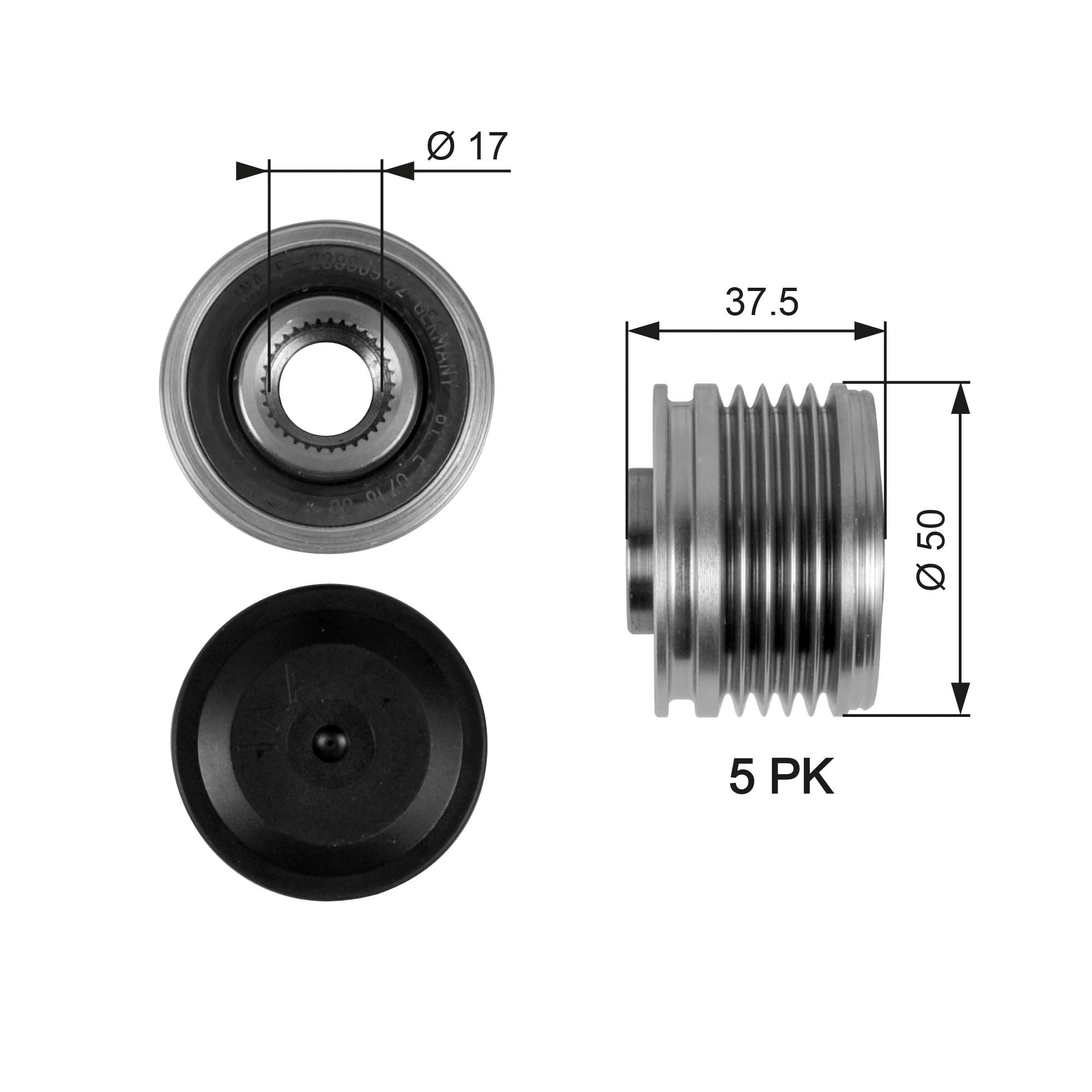 Alternator Freewheel Clutch