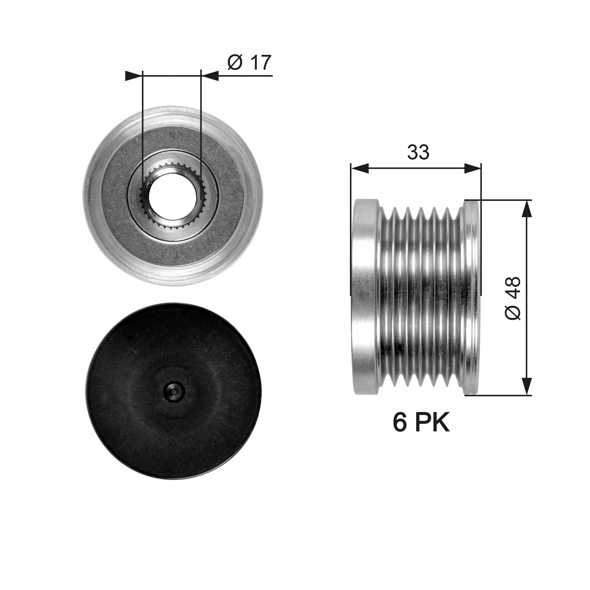 Alternator Freewheel Clutch