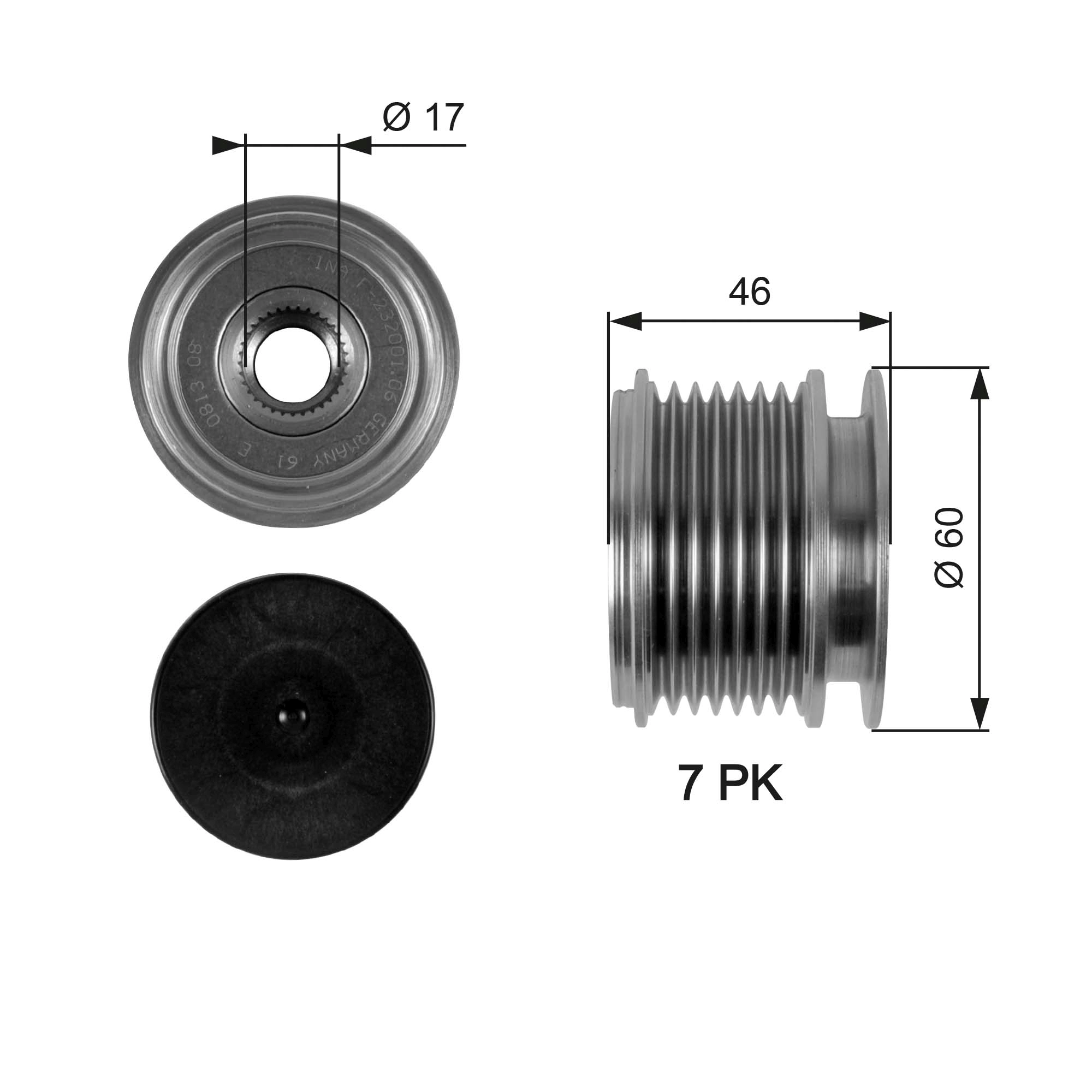 Alternator Freewheel Clutch