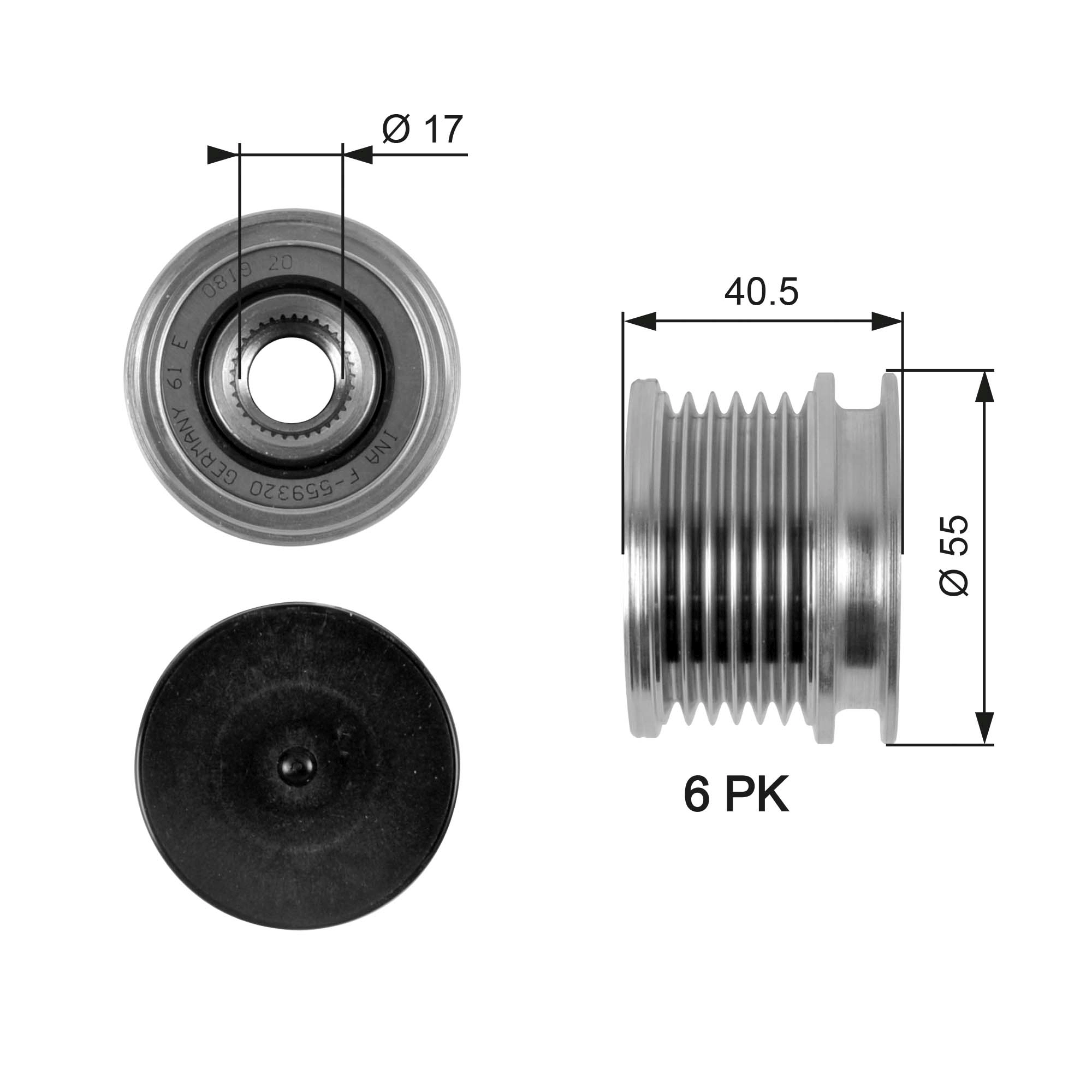 Alternator Freewheel Clutch