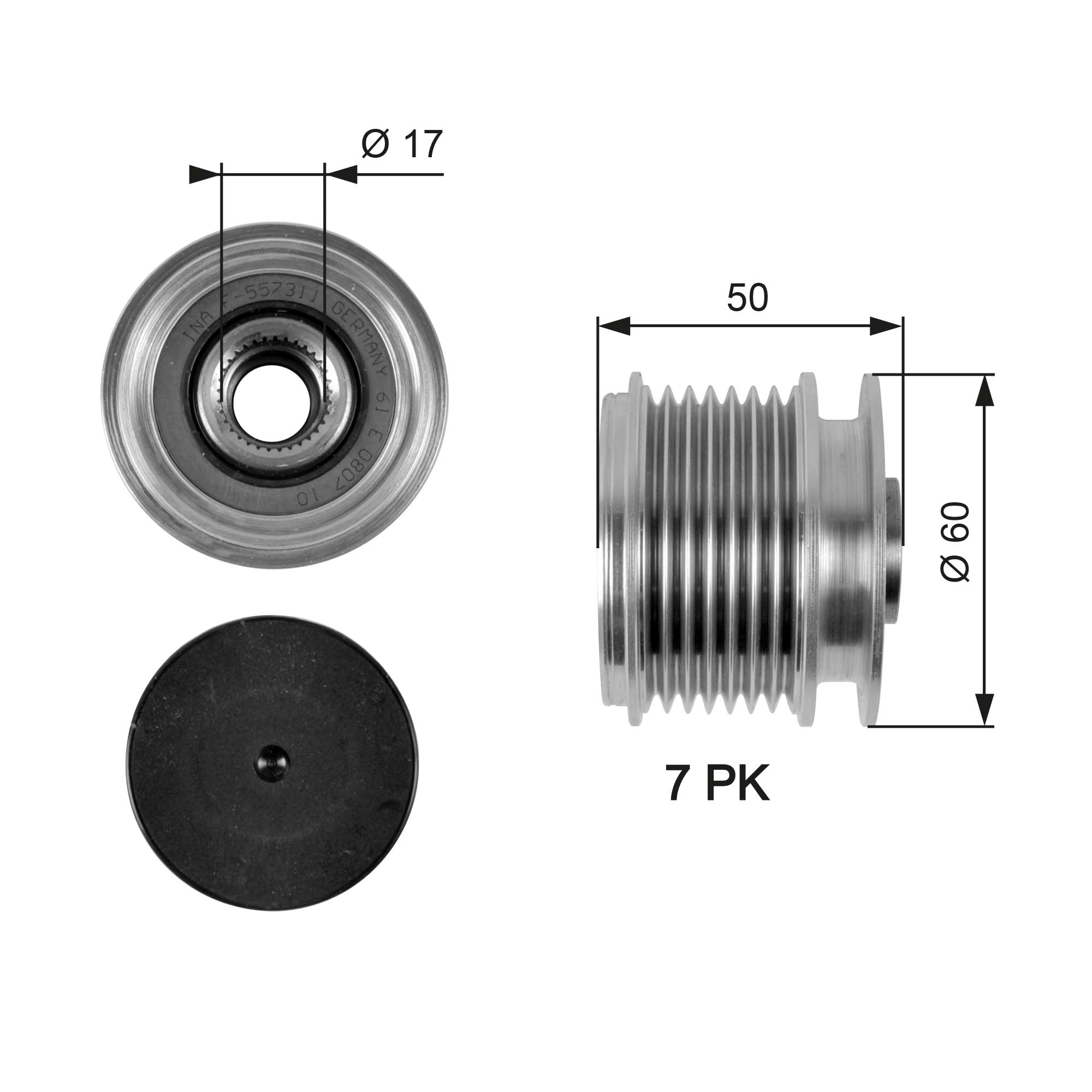 Alternator Freewheel Clutch