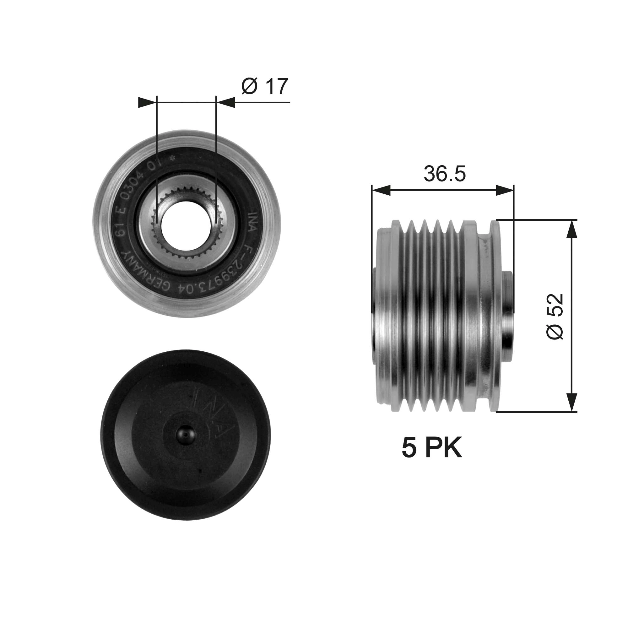 Alternator Freewheel Clutch