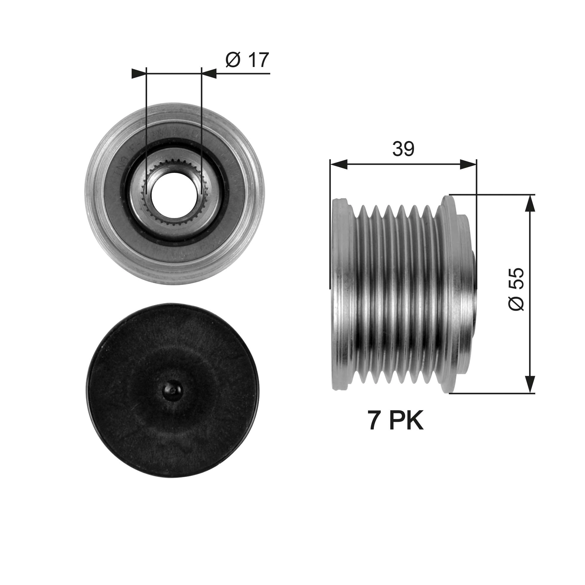 Alternator Freewheel Clutch
