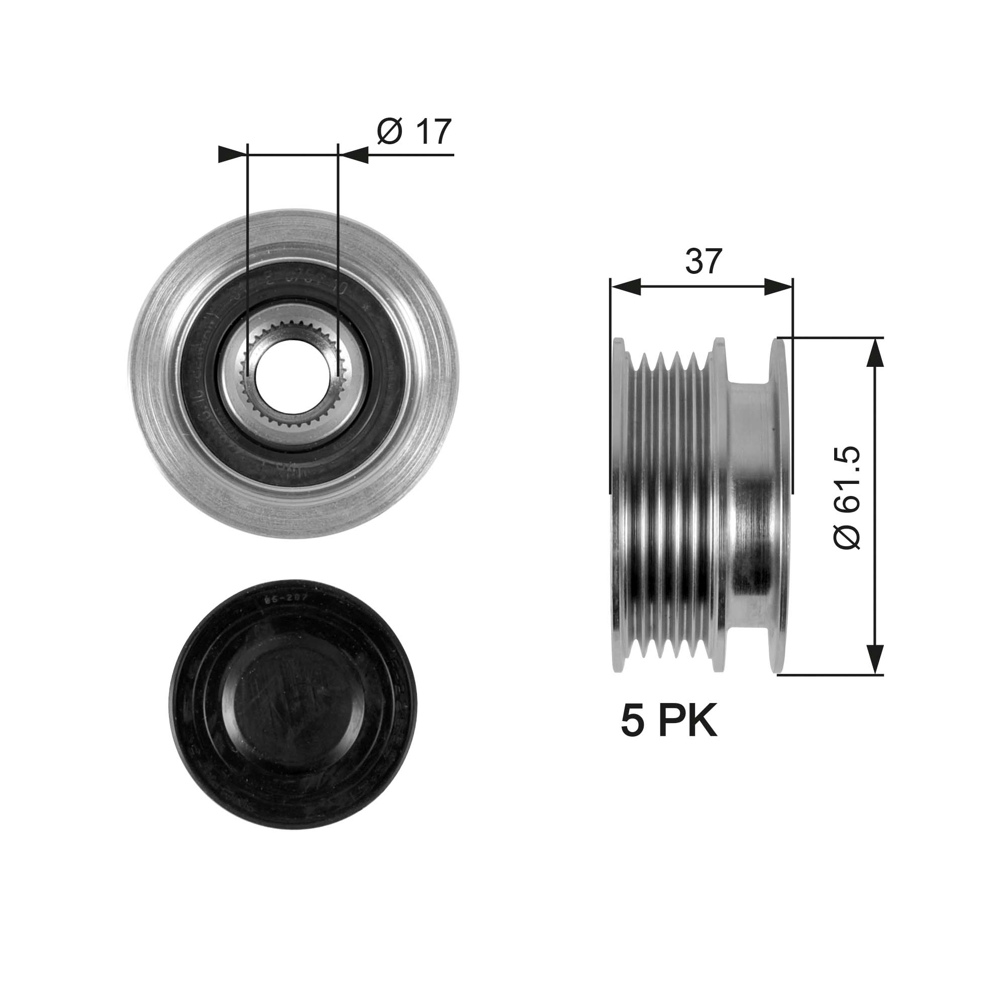 Alternator Freewheel Clutch