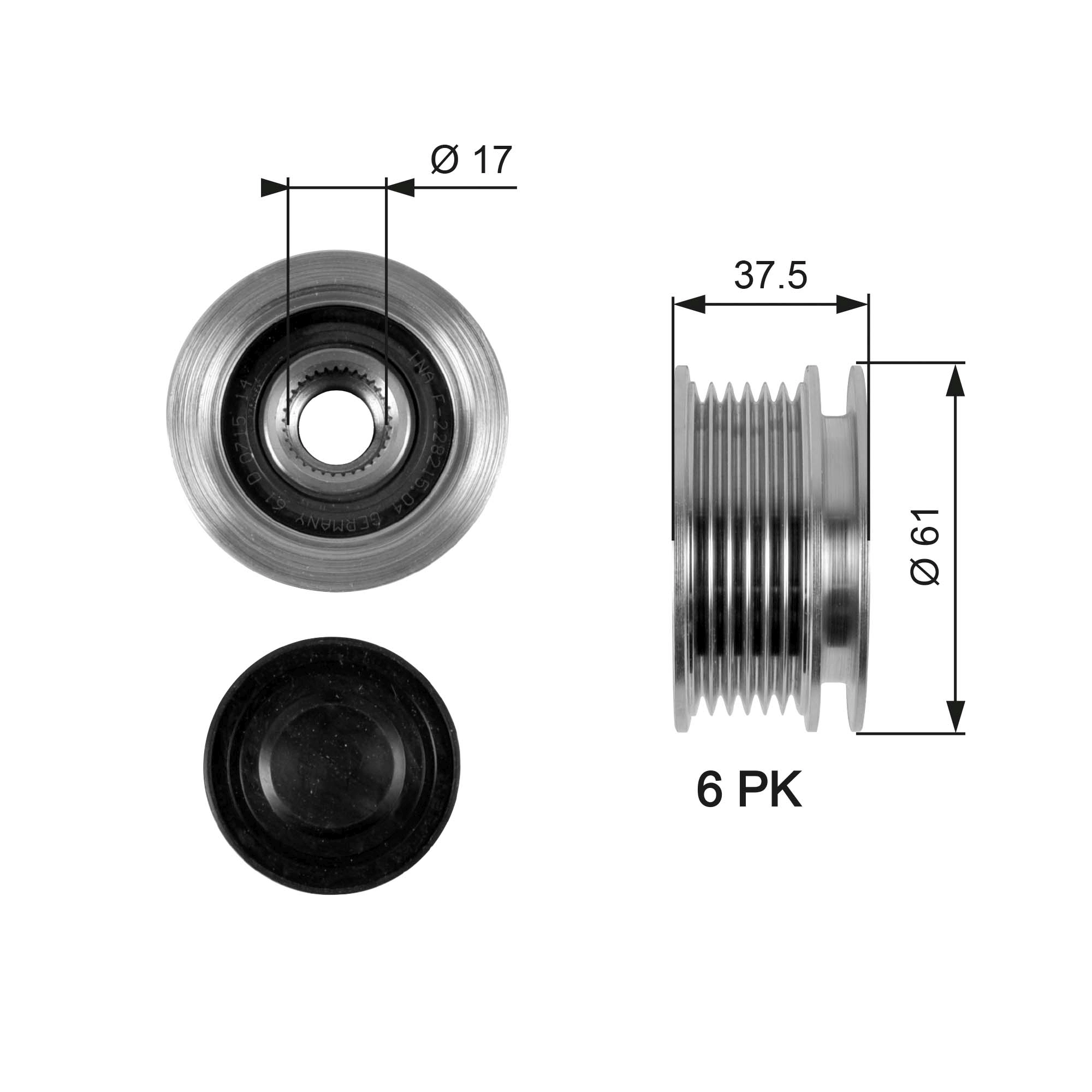Alternator Freewheel Clutch