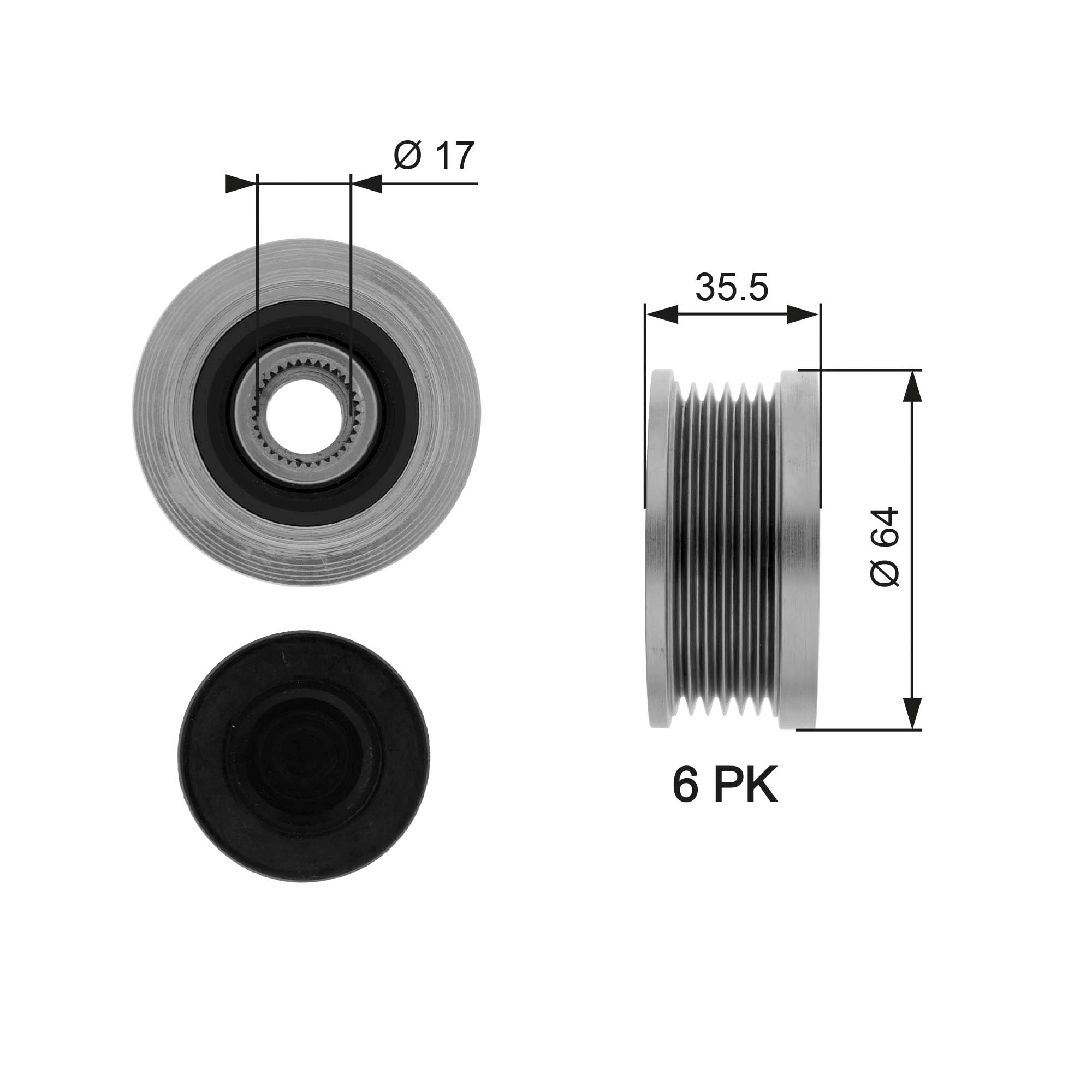 Alternator Freewheel Clutch