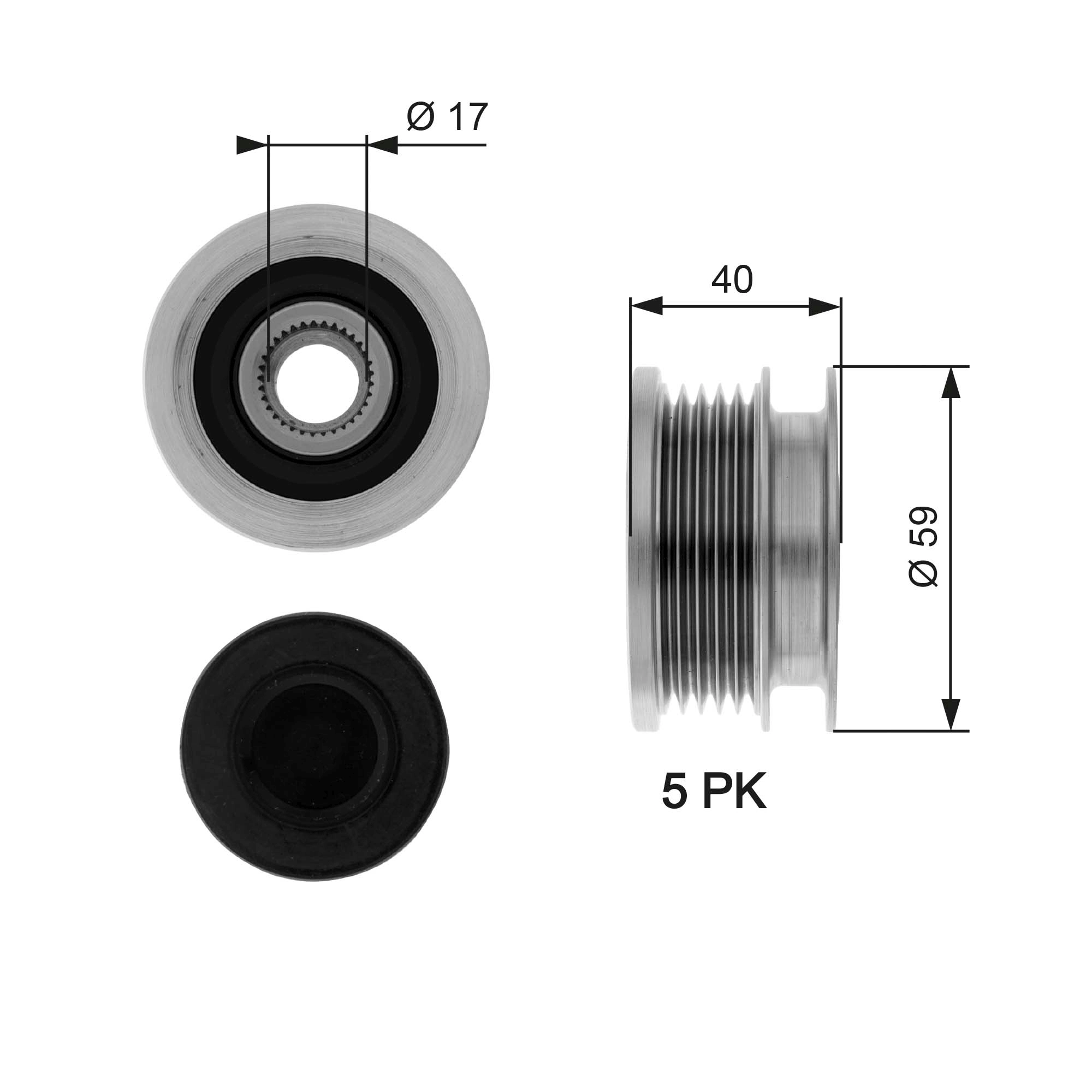 Alternator Freewheel Clutch