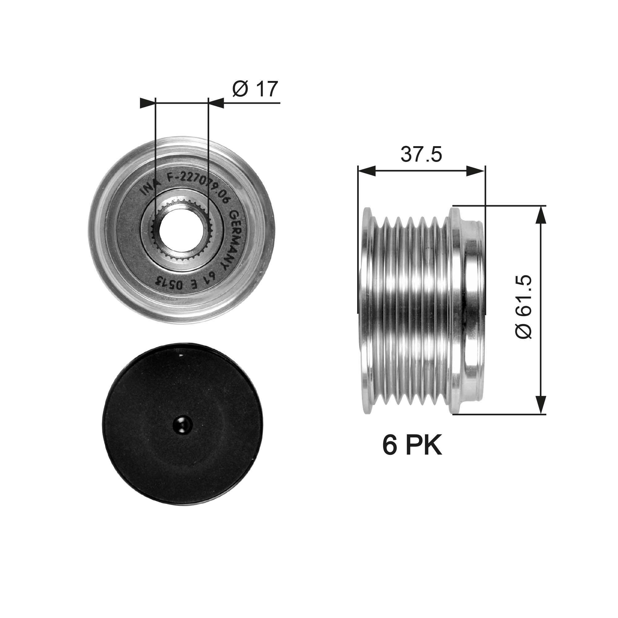 Alternator Freewheel Clutch