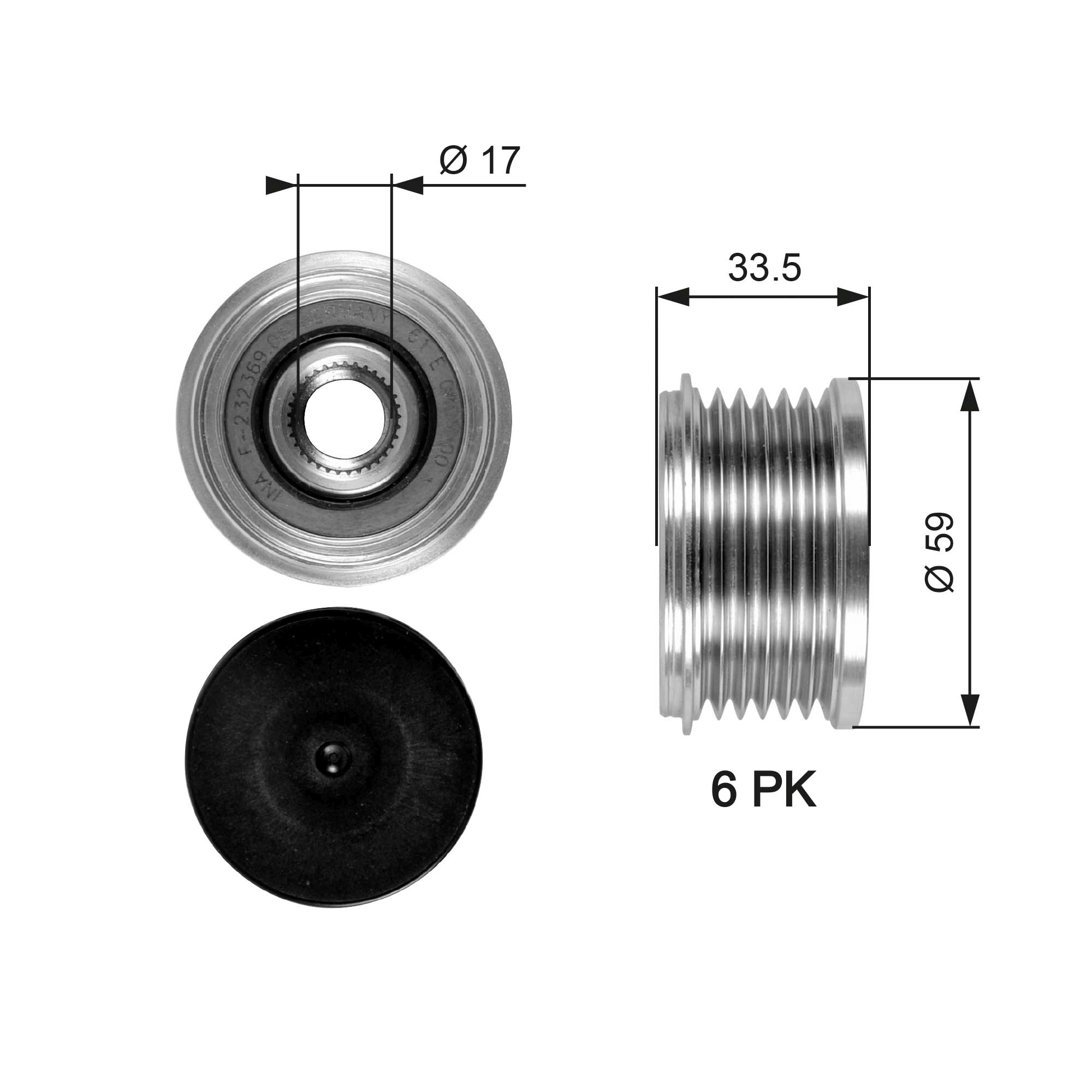 Alternator Freewheel Clutch