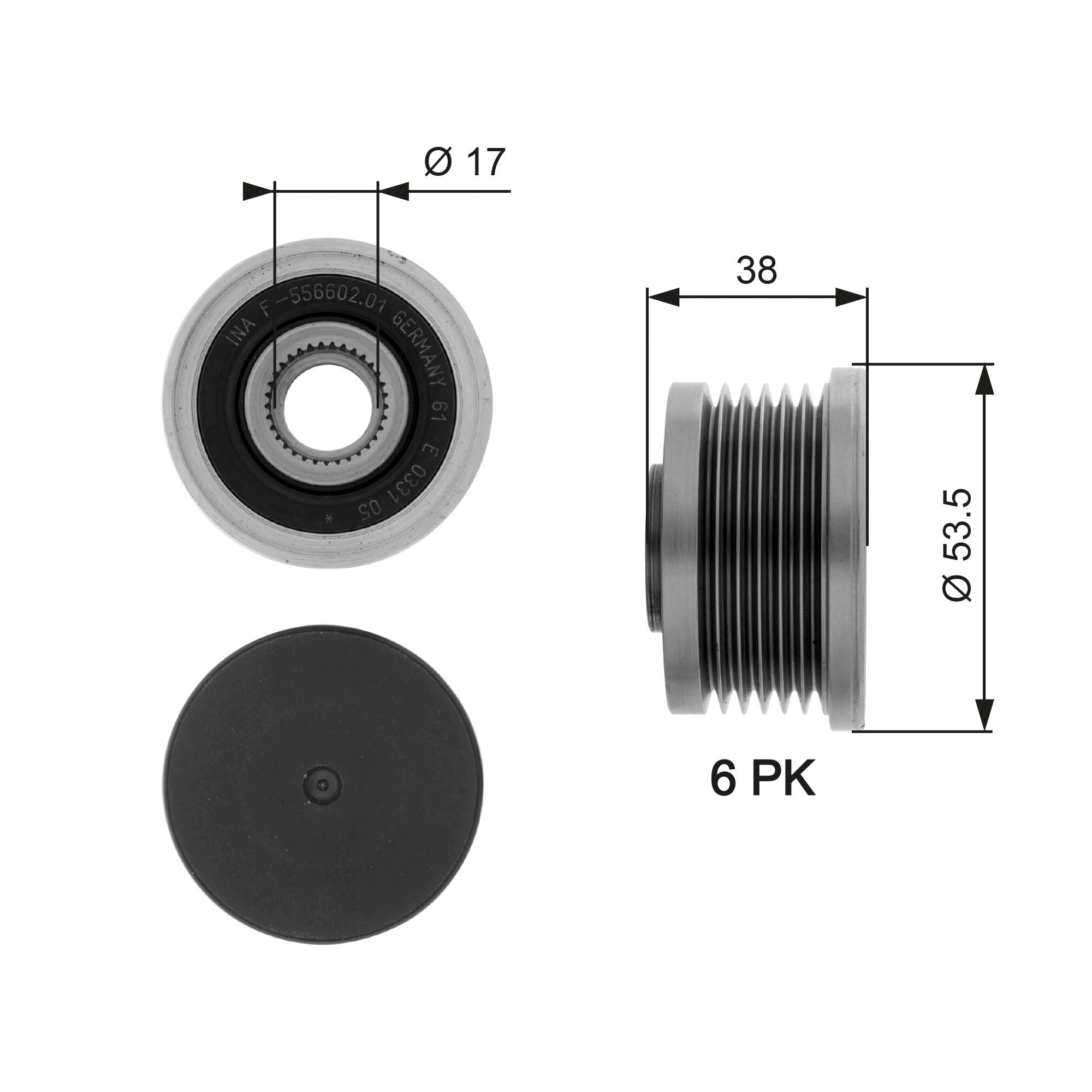 Alternator Freewheel Clutch