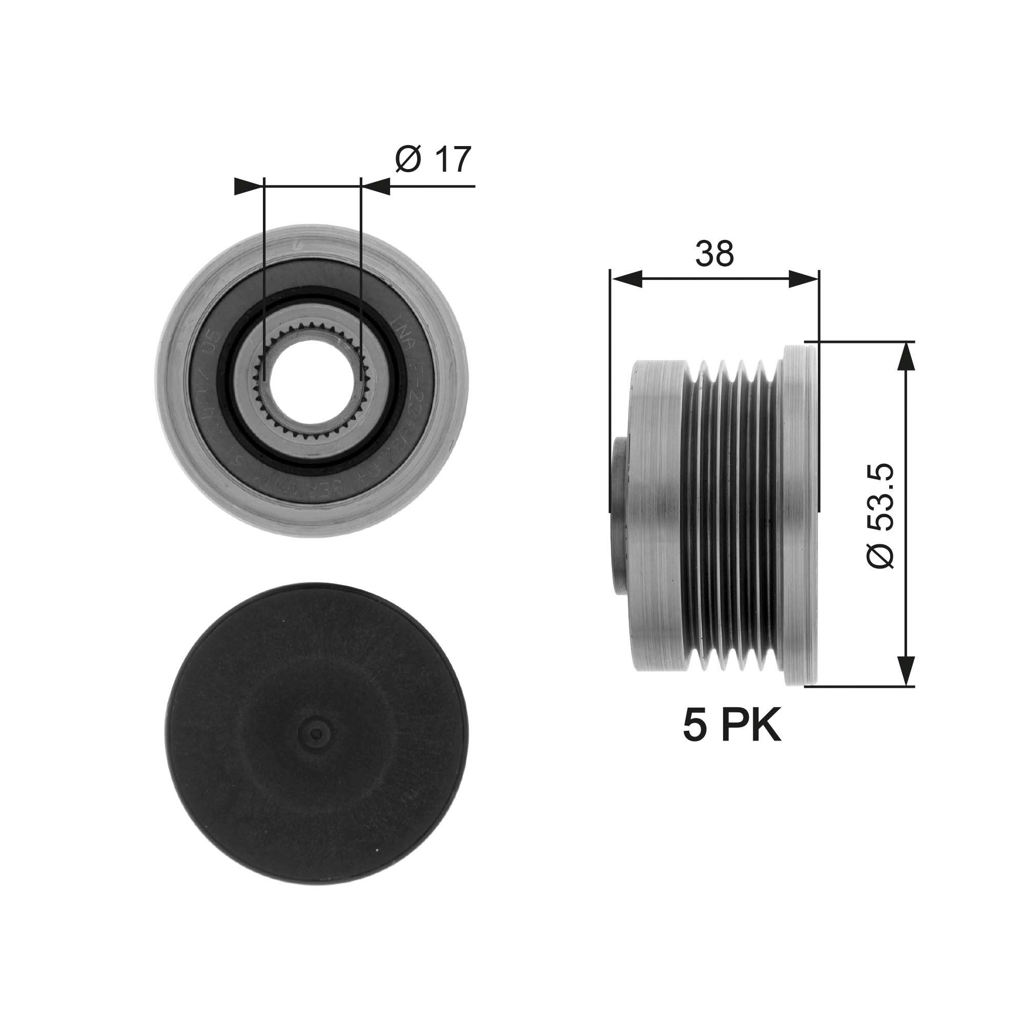 Alternator Freewheel Clutch
