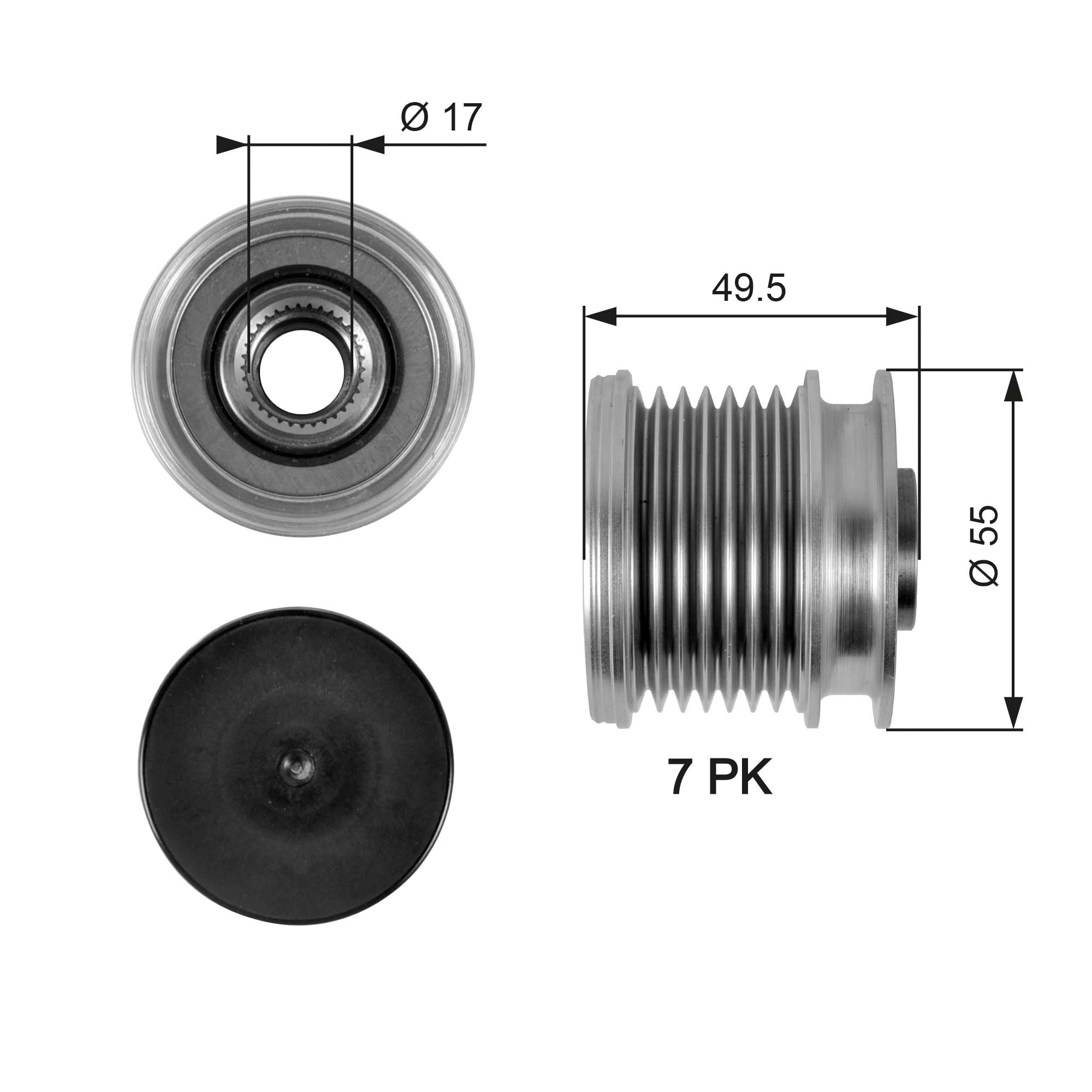 Alternator Freewheel Clutch