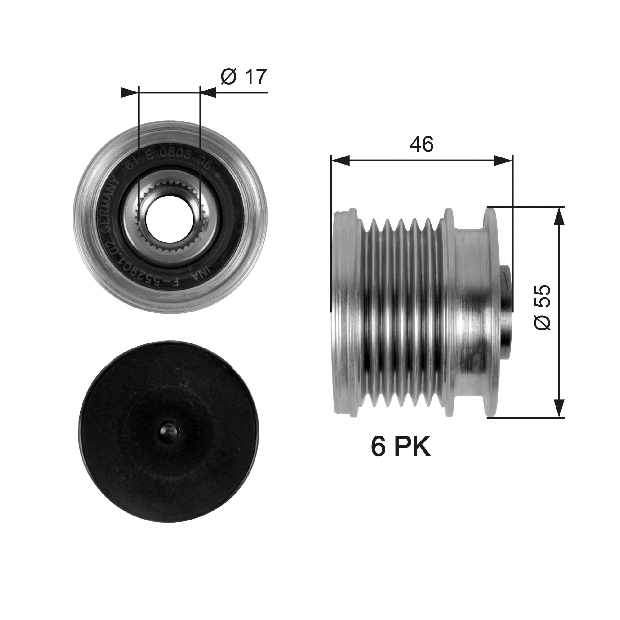 Alternator Freewheel Clutch