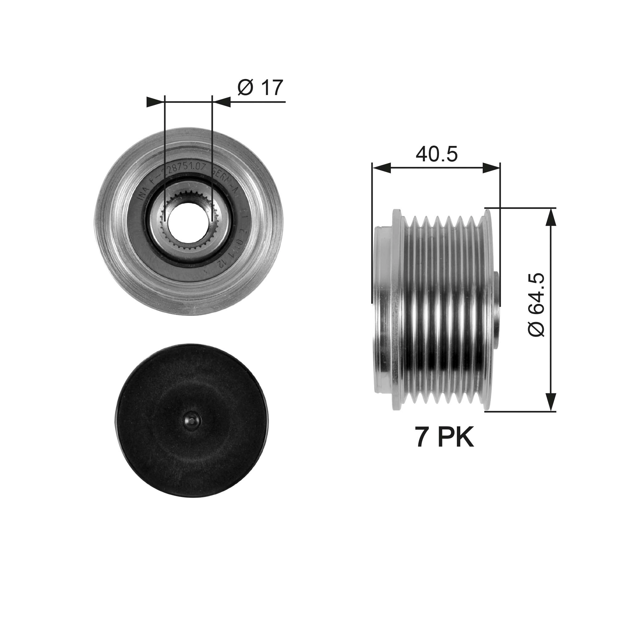 Alternator Freewheel Clutch