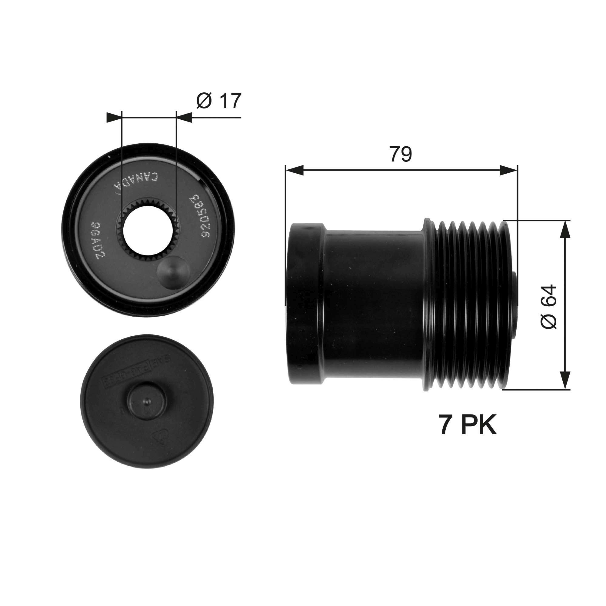 Alternator Freewheel Clutch