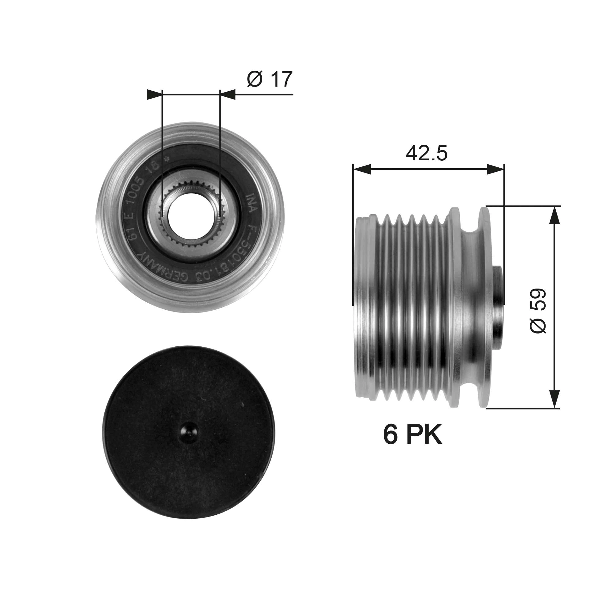 Alternator Freewheel Clutch