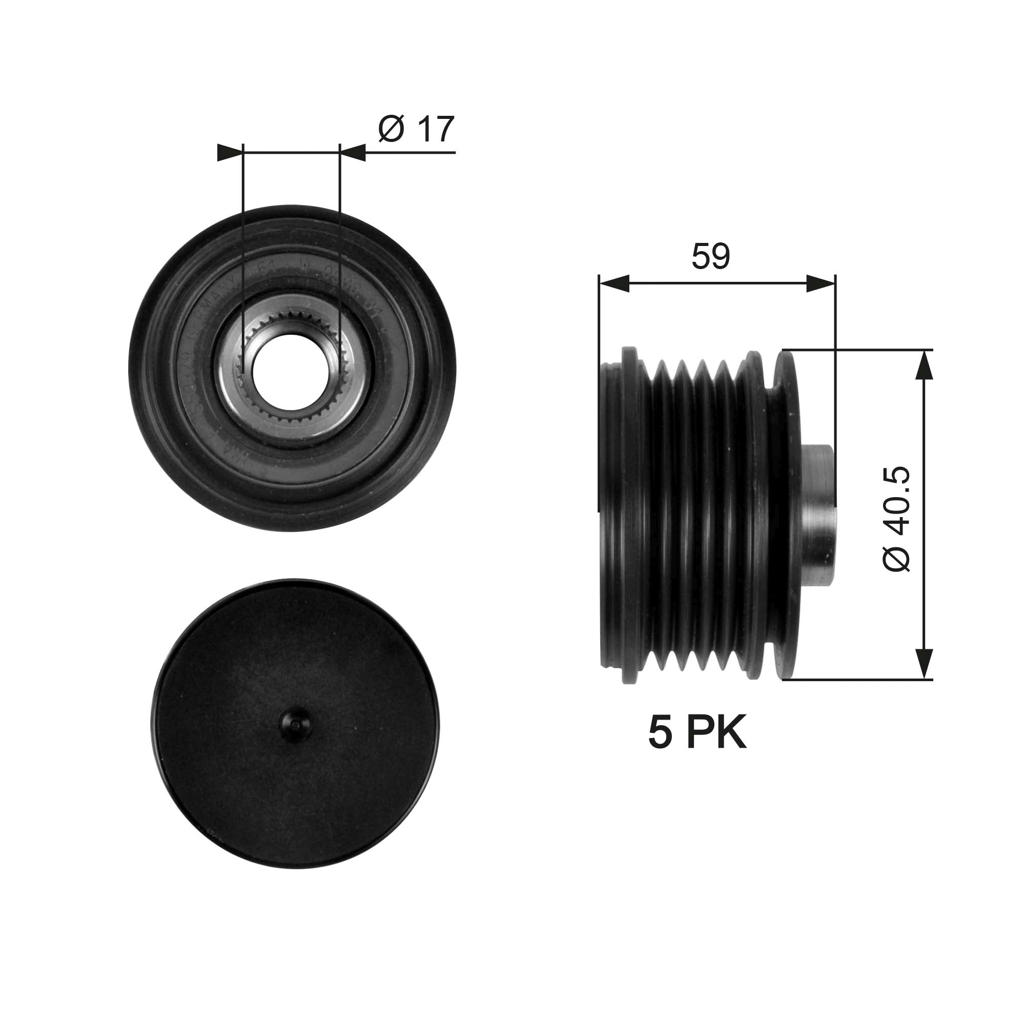 Alternator Freewheel Clutch