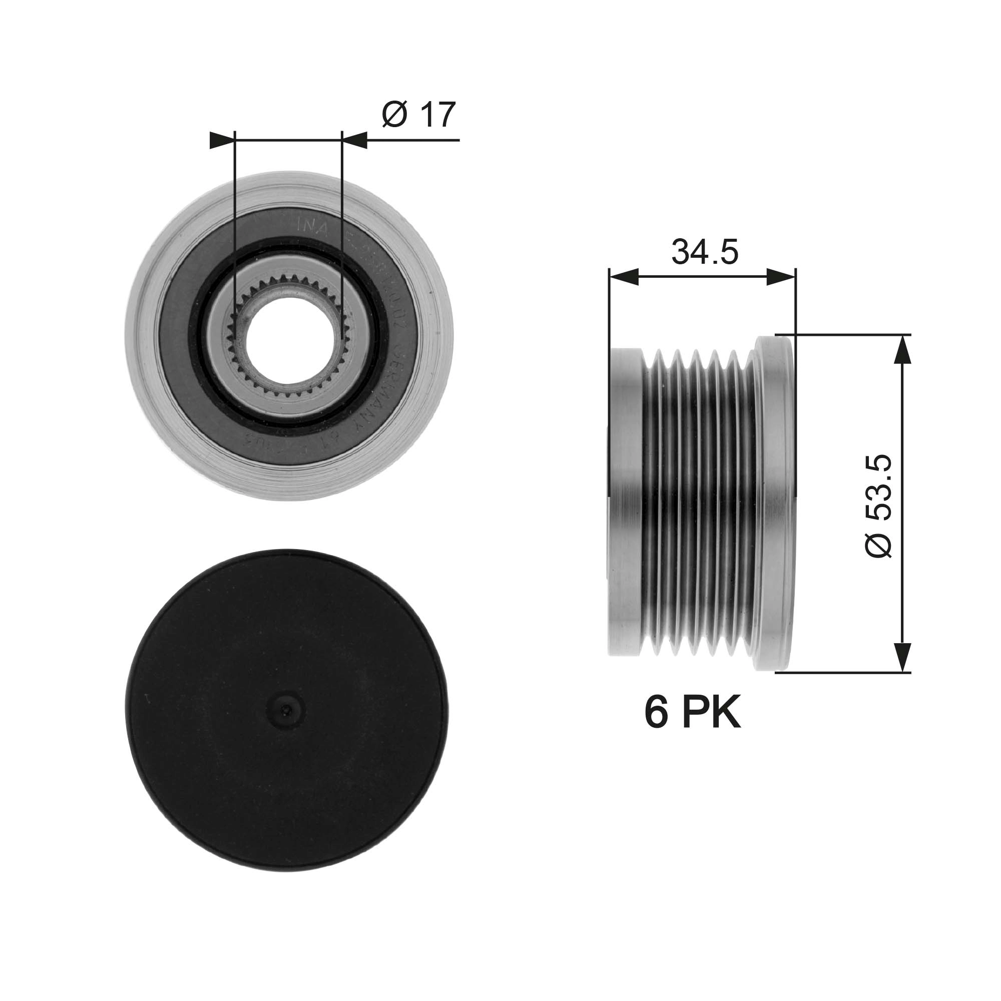 Alternator Freewheel Clutch