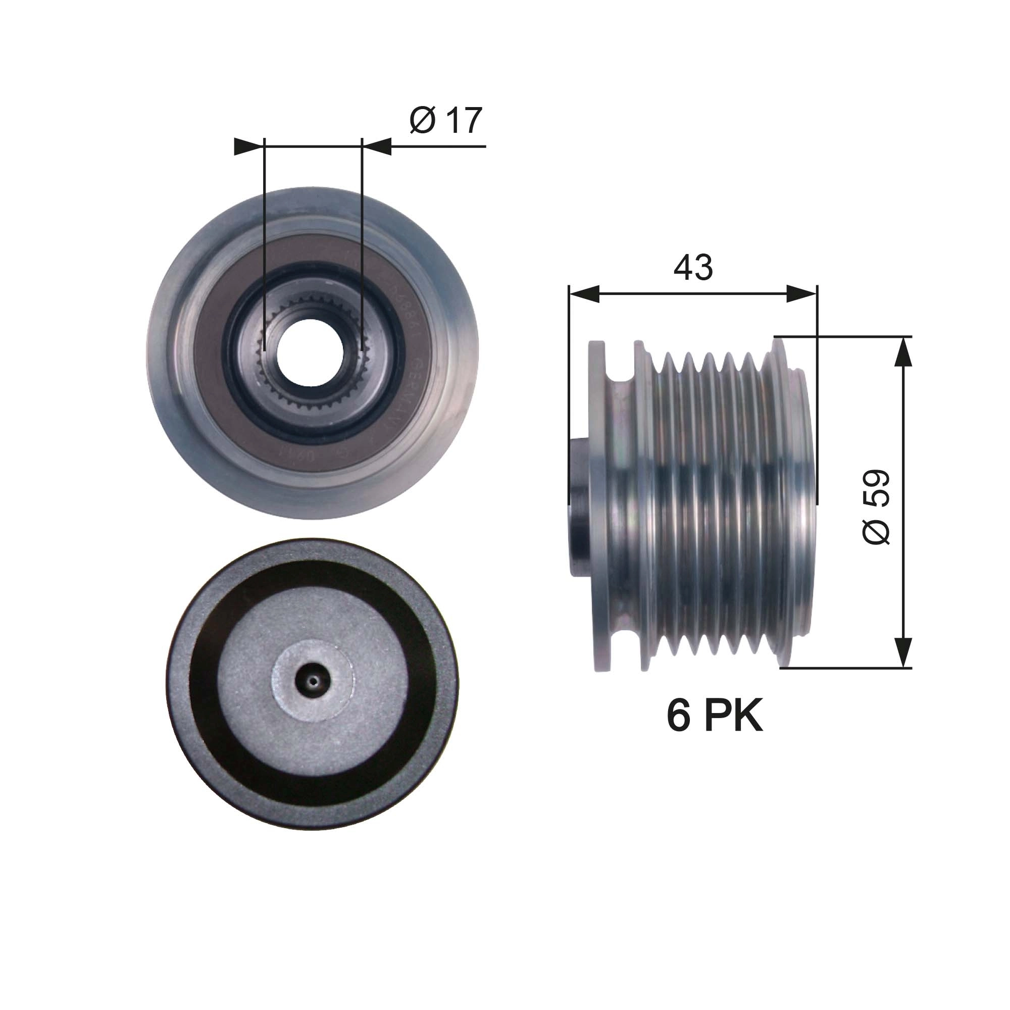 Alternator Freewheel Clutch