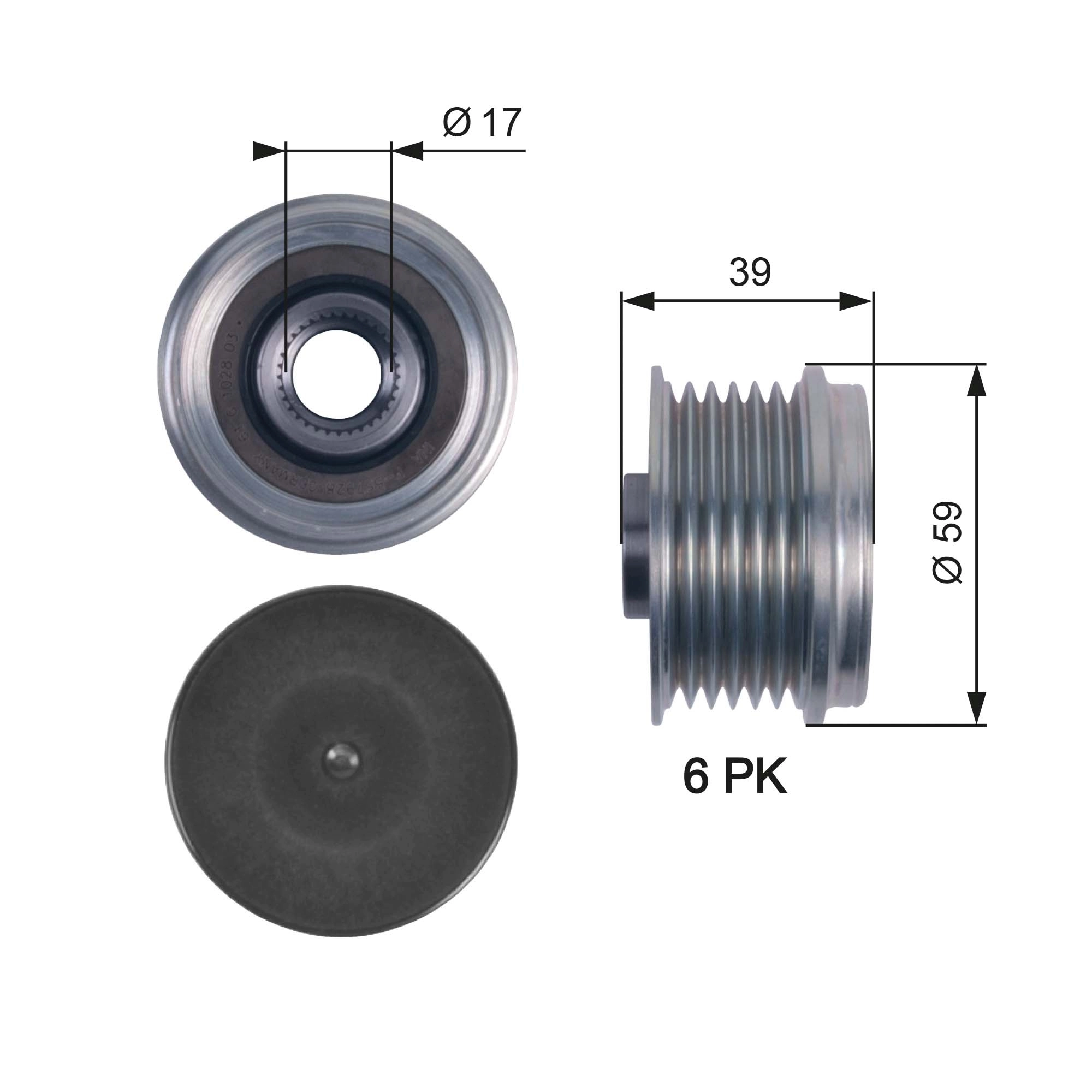 Alternator Freewheel Clutch