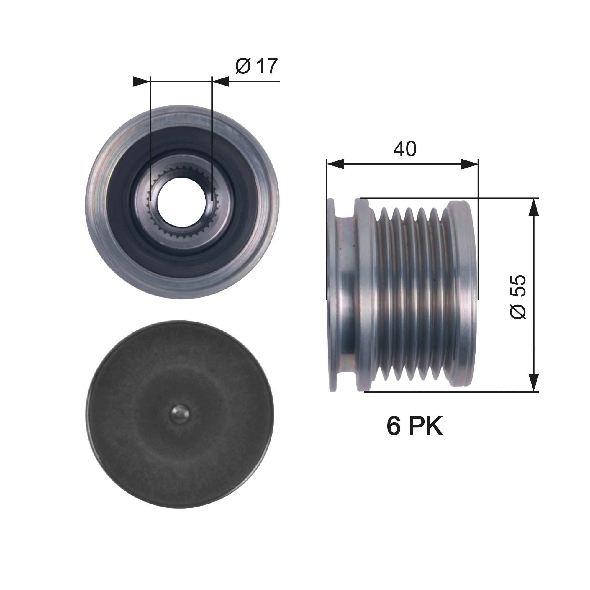 Alternator Freewheel Clutch