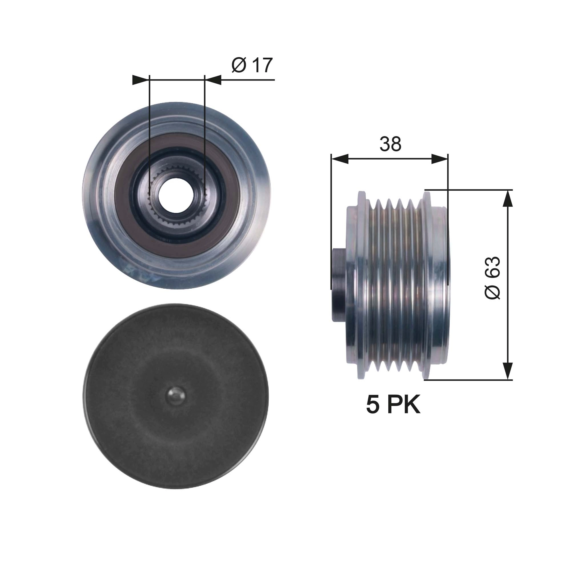 Alternator Freewheel Clutch