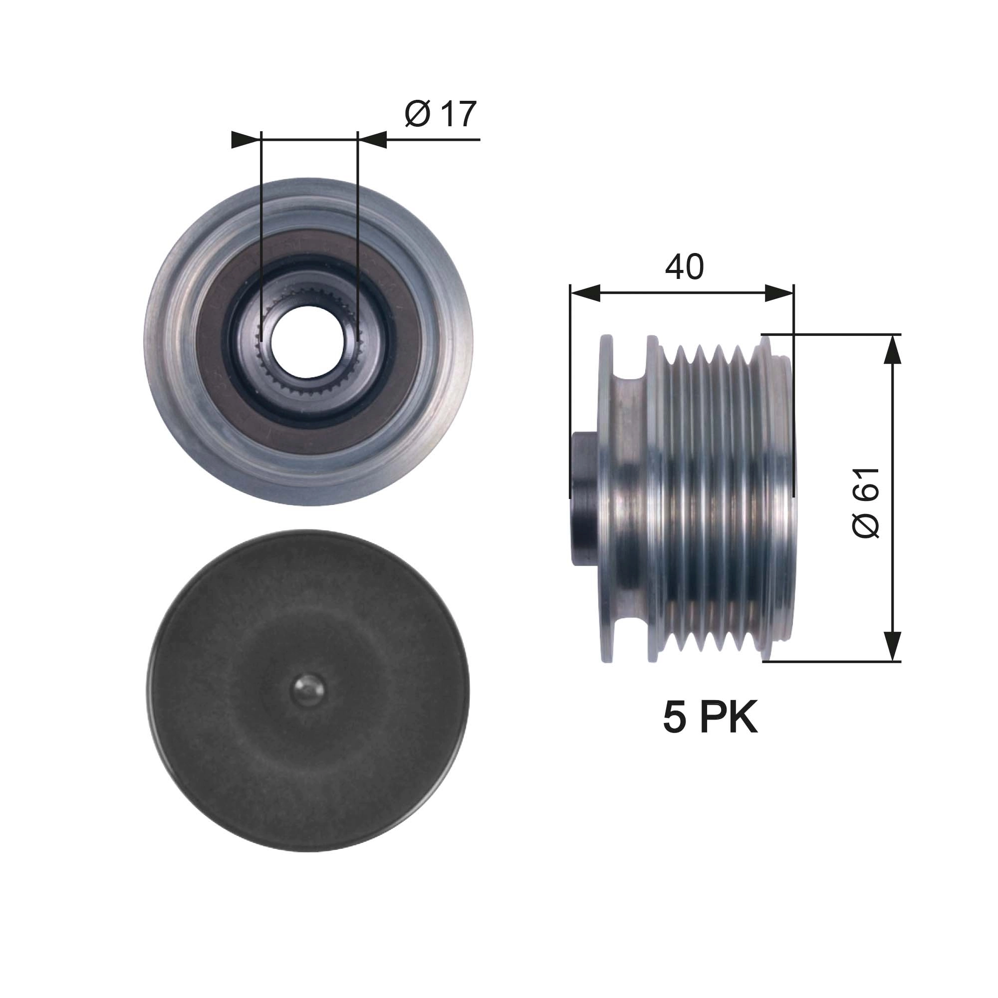Alternator Freewheel Clutch