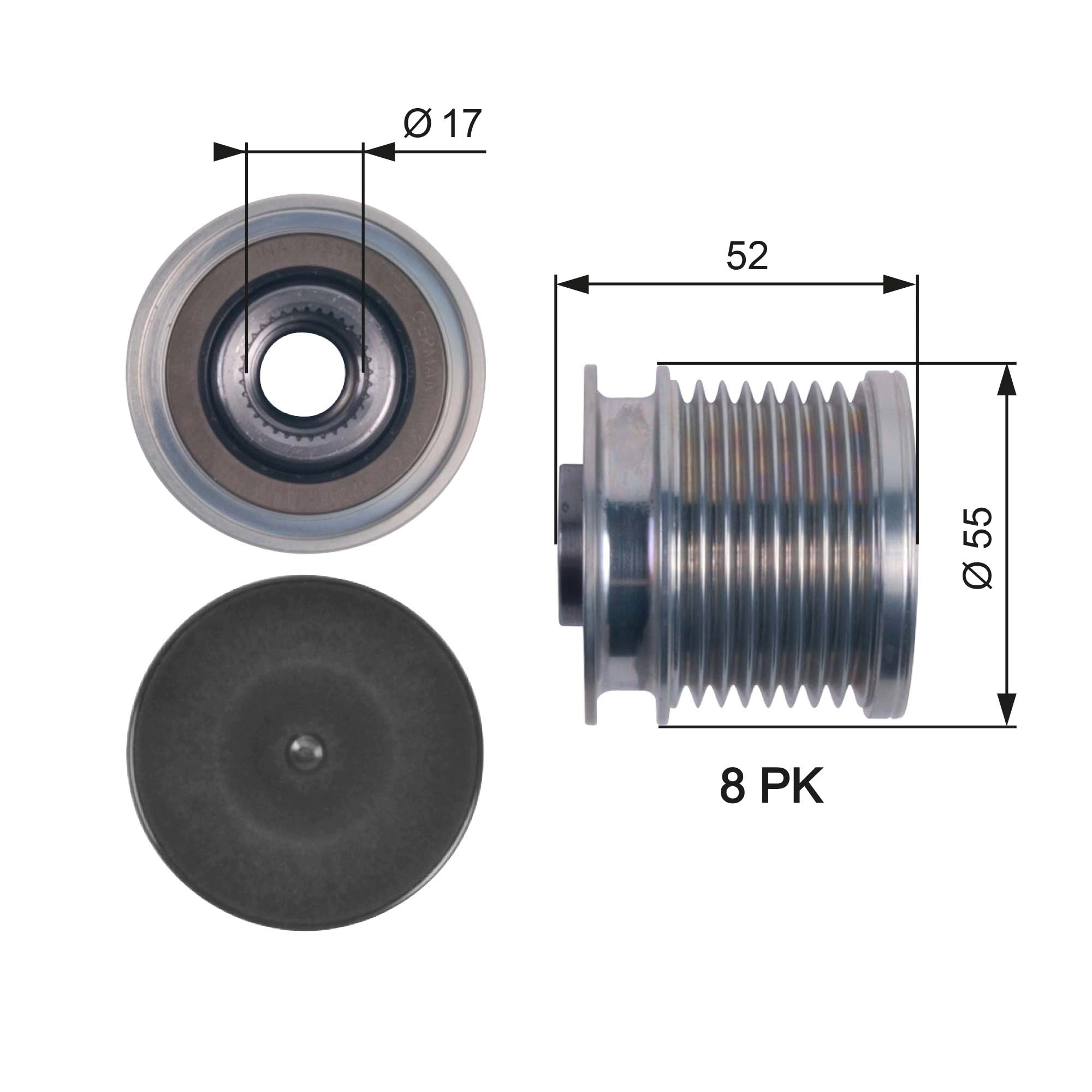 Alternator Freewheel Clutch