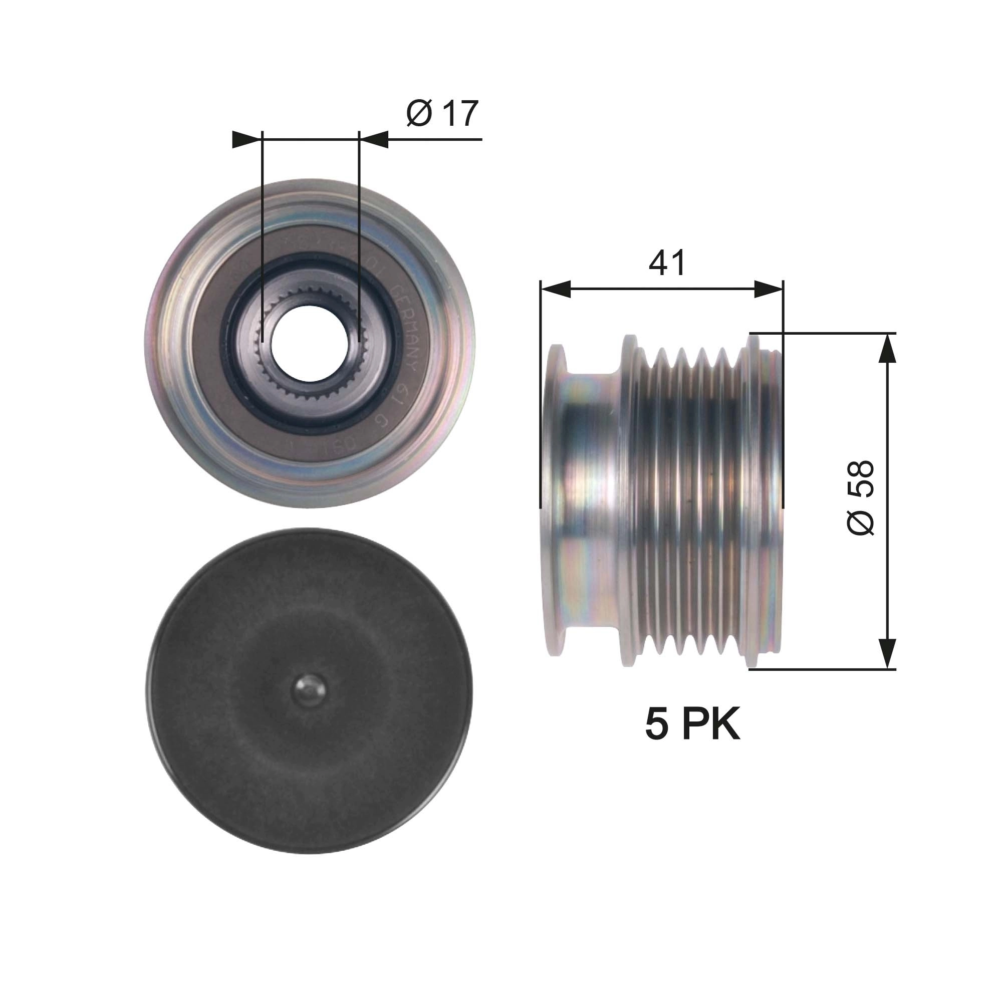 Alternator Freewheel Clutch
