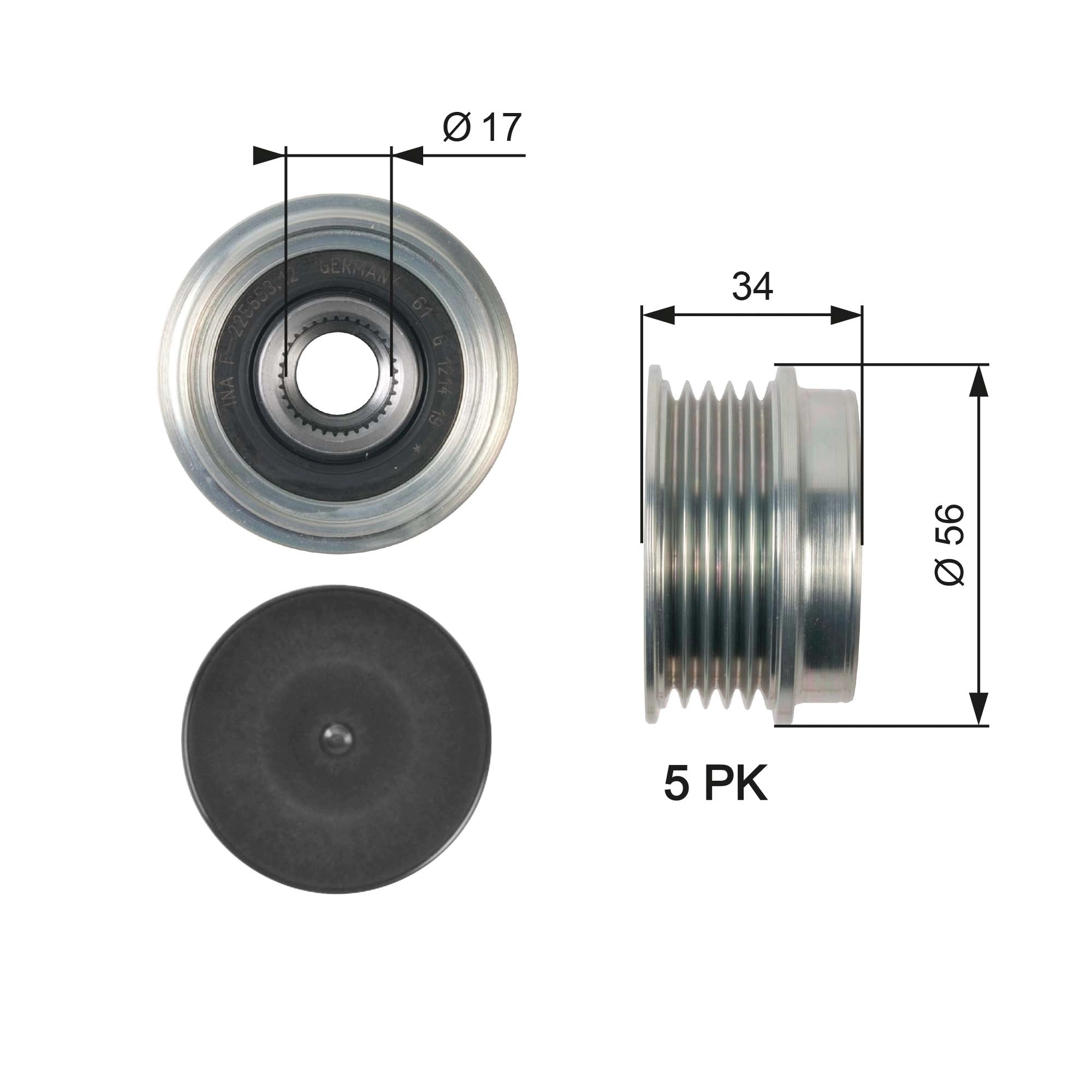 Alternator Freewheel Clutch