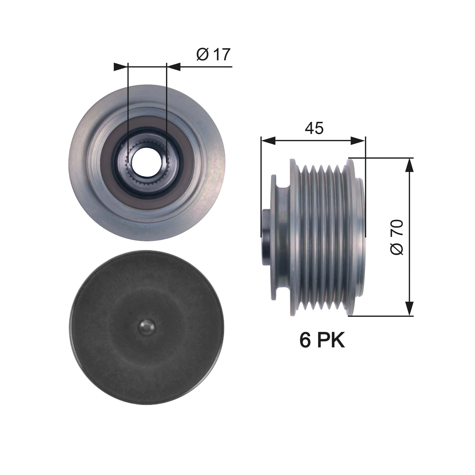 Alternator Freewheel Clutch