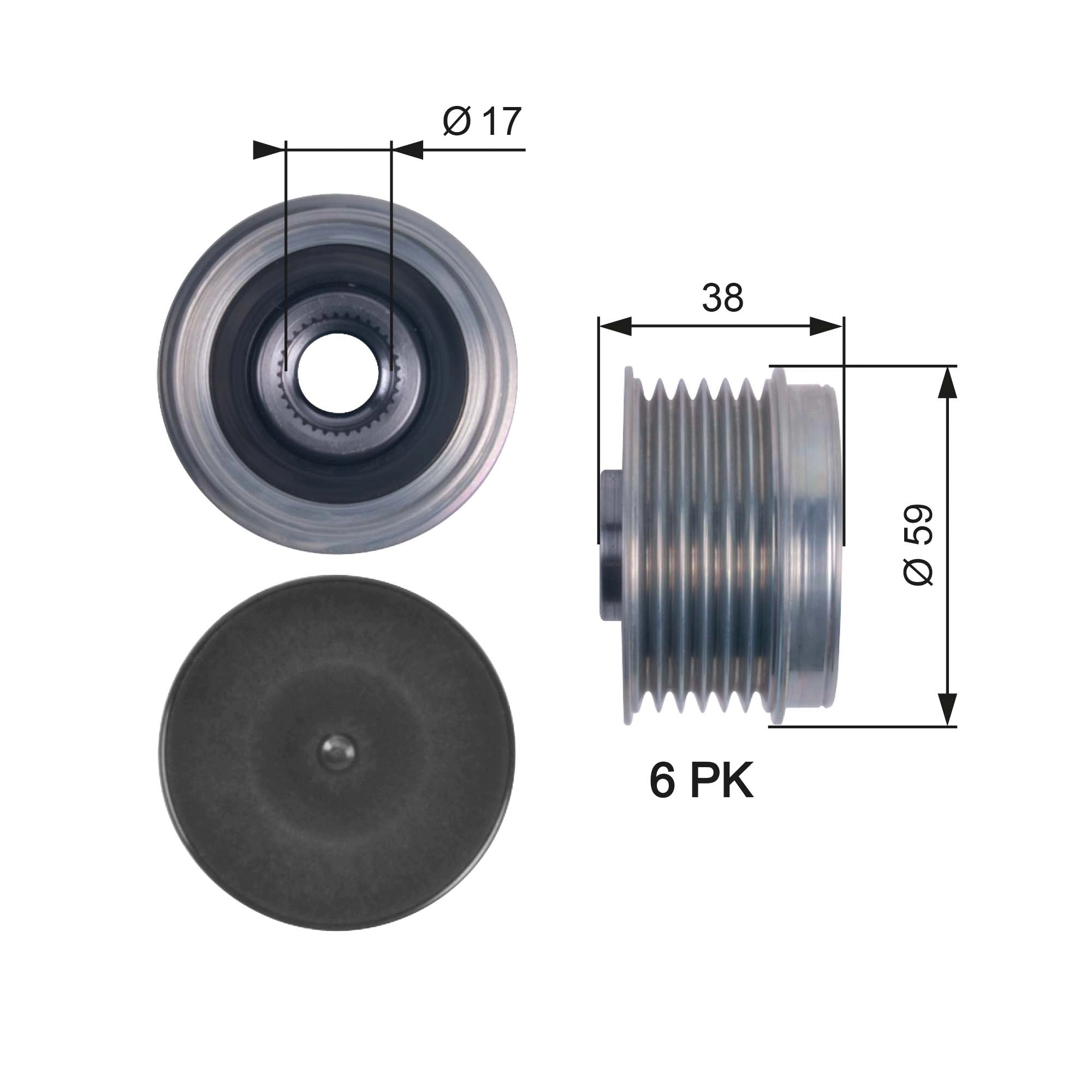 Alternator Freewheel Clutch