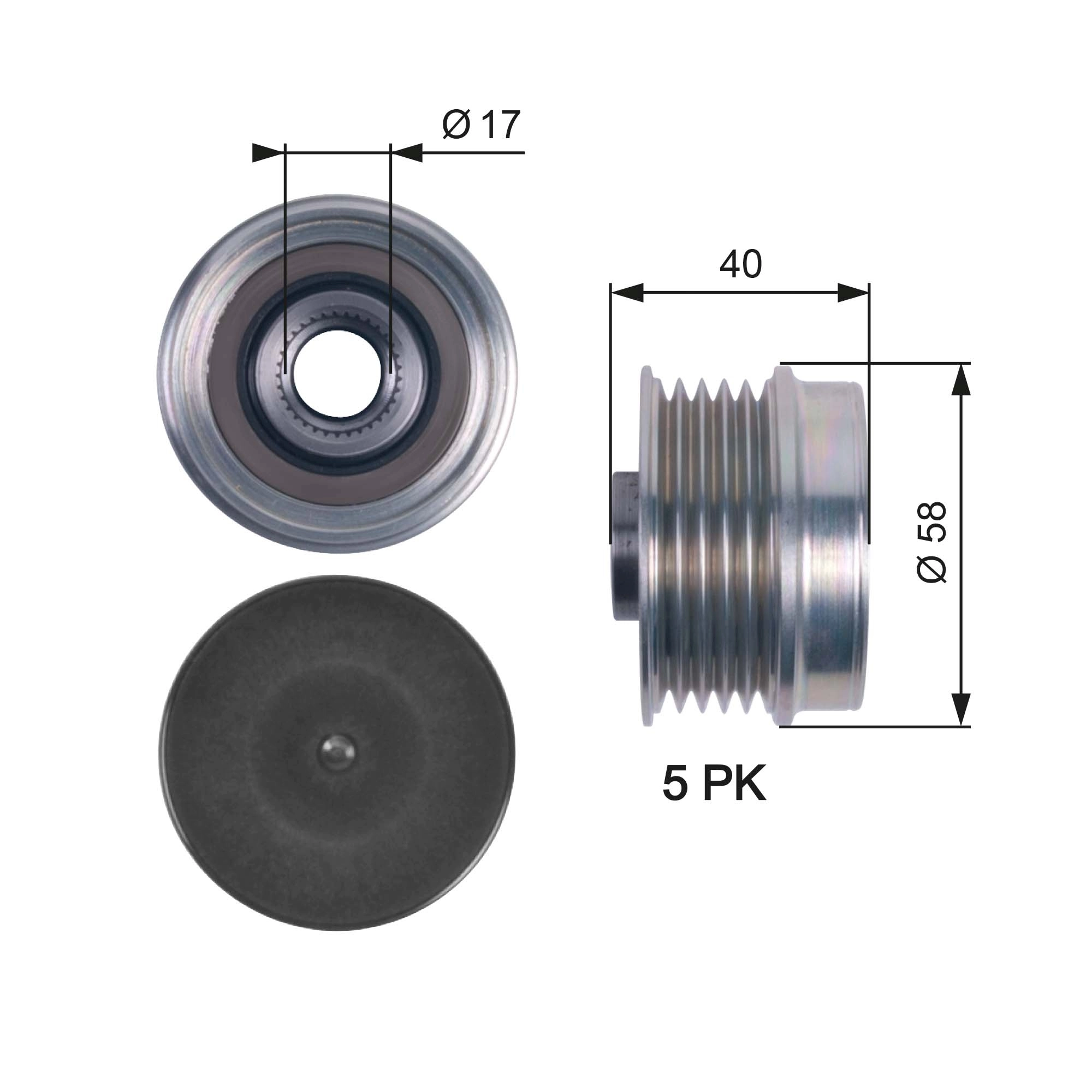Alternator Freewheel Clutch